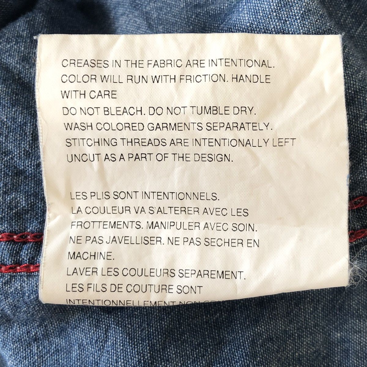 Comme des Garcons × Junya Watanabe Comme des Garçon long sleeve chambray shirt big skull logo Size US S / EU 44-46 / 1 - 13 Thumbnail