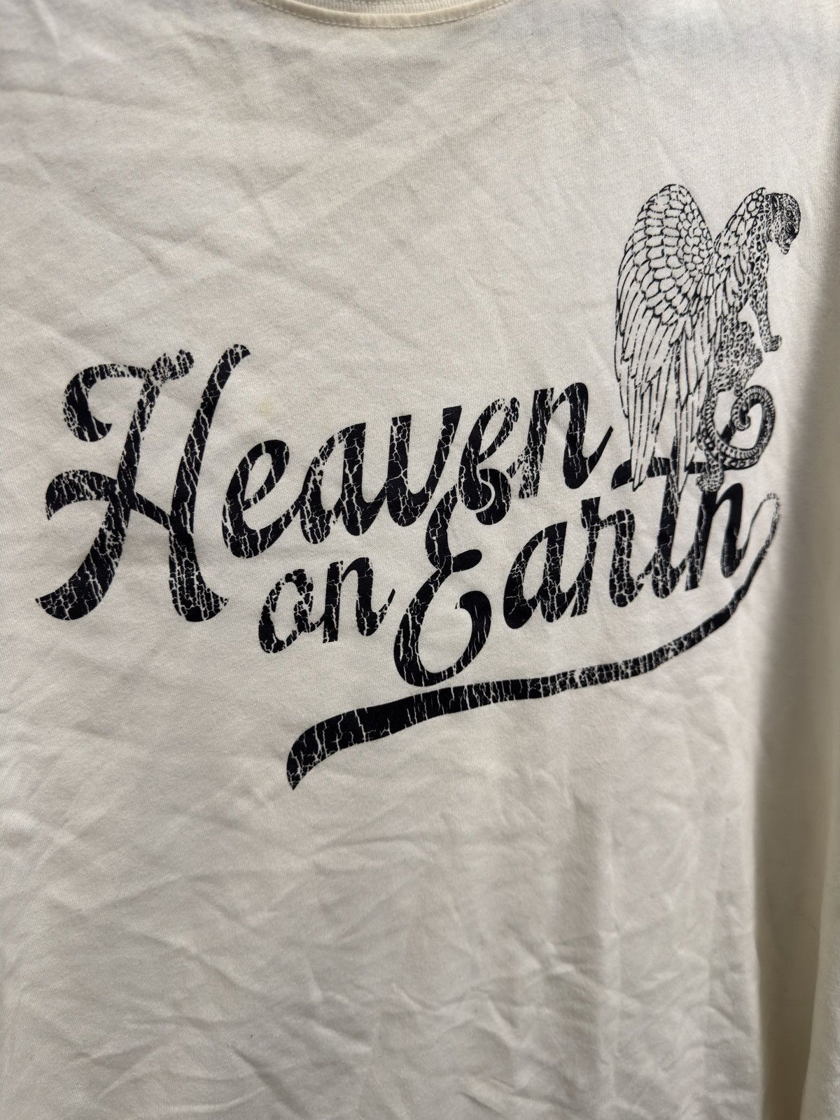 Forever 21 Forever 21 Vintage Style Tee (Cream) Size US L / EU 52-54 / 3 - 3 Thumbnail