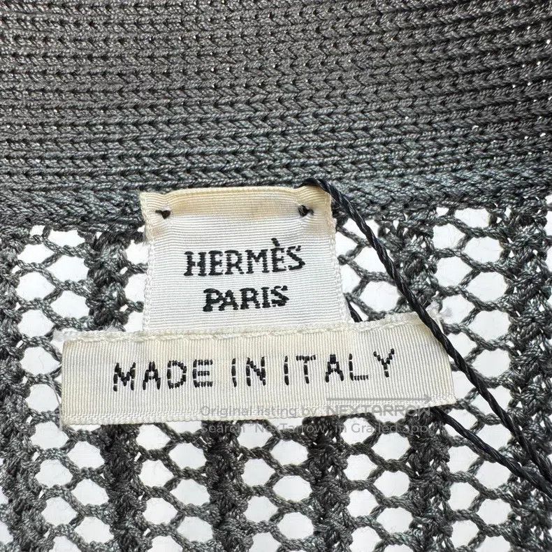 Hermes Hermes Grey knit cardigan Size XXS / US 00 / IT 34 - 5 Thumbnail