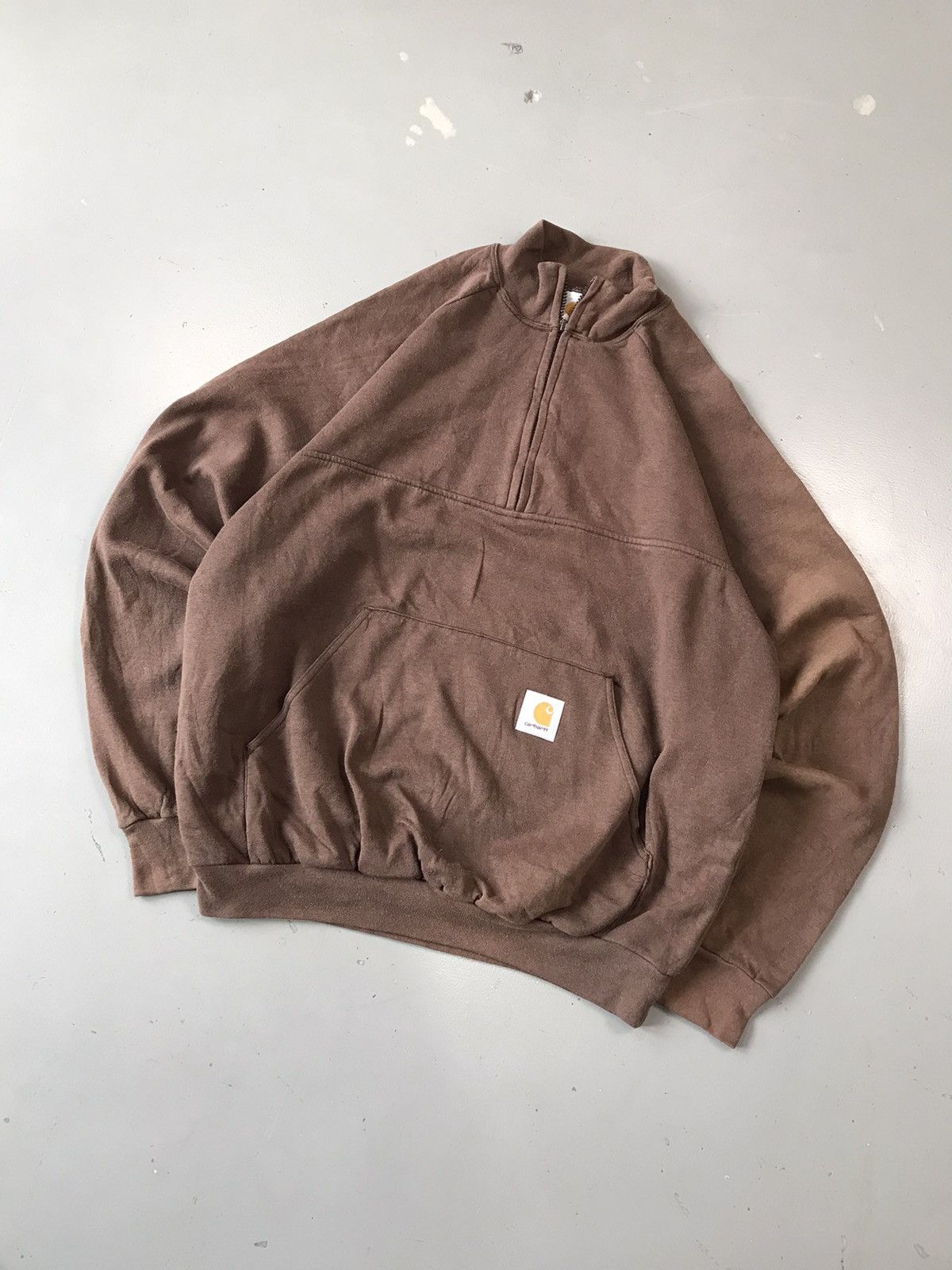 Carhartt × Vintage Vintage Carhartt K115 BRN zipper sweatshirt Size US L / EU 52-54 / 3 - 1 Thumbnail