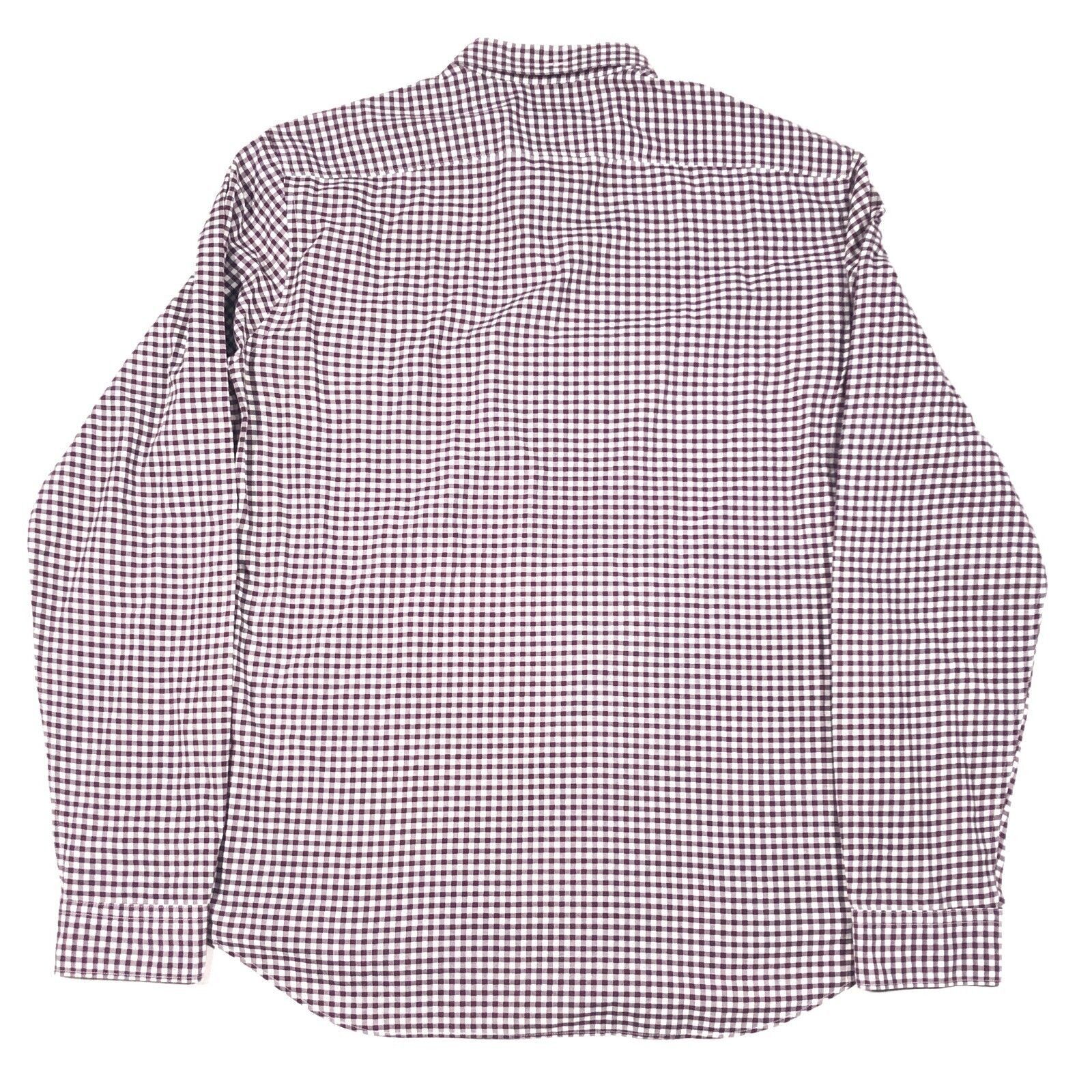 Burberry Burberry Brit White Maroon Plaid Long Sleeve Shirt Large Size US L / EU 52-54 / 3 - 8 Thumbnail