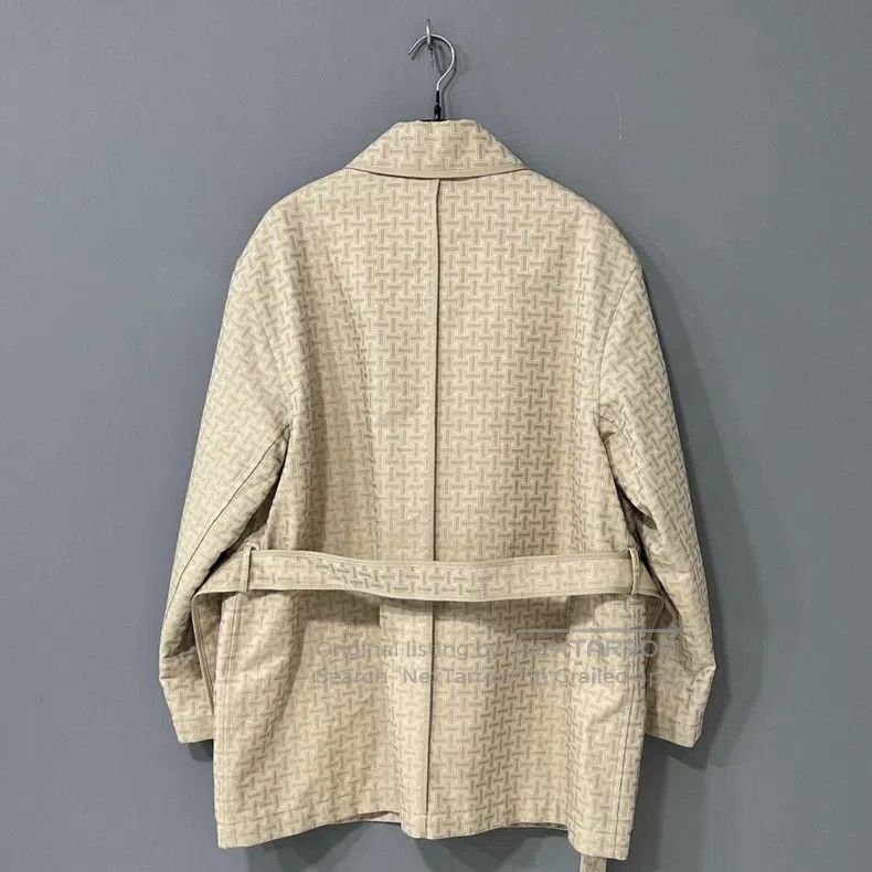 Hermes Hermes Quilted vest with removable sleeves beige coat Size XS / US 0-2 / IT 36-38 - 3 Thumbnail