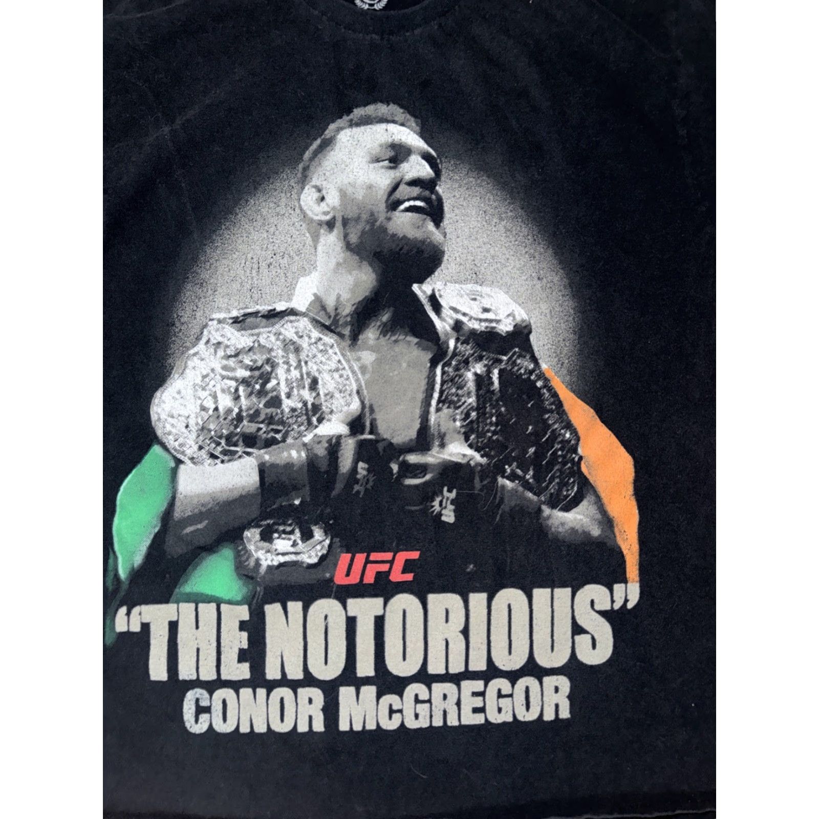UFC Culture Kings x UFC Conner McGregor Graphic T-Shirt Black Small 20x27 Men Short Sleeve Cotton Graphic Print UFC Streetwear Sports Mens Size US S / EU 44-46 / 1 - 2 Thumbnail