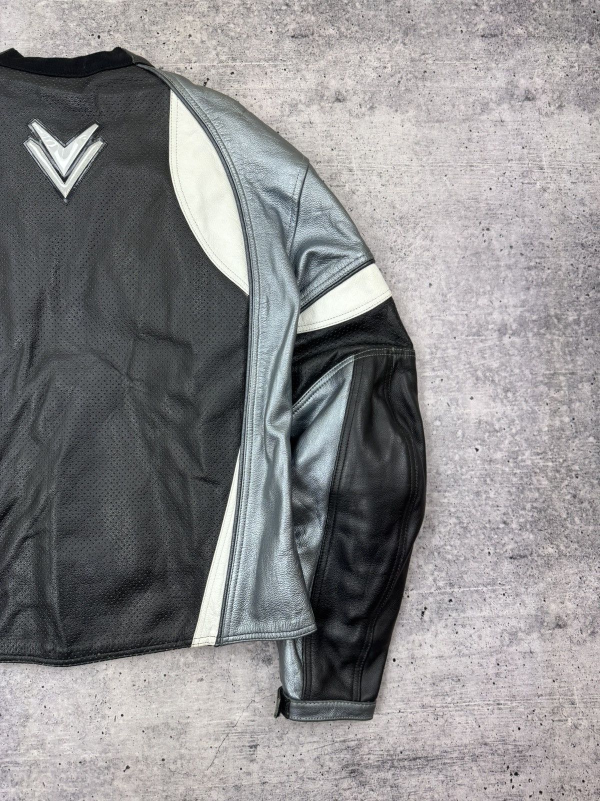Vintage Vintage Frank Thomas Genuine Leather Racing Moto Jacket XL Size US XL / EU 56 / 4 - 20 Thumbnail