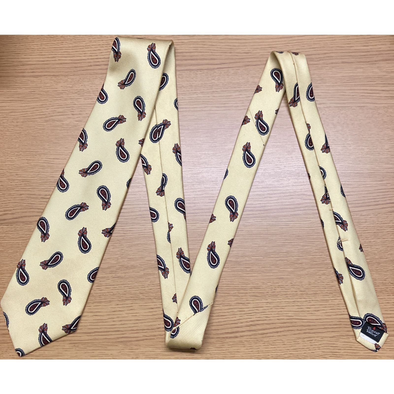 Robert Talbott Robert Talbot Pasiley Wedding Dance Prom Necktie Repp Silk Size ONE SIZE - 10 Thumbnail