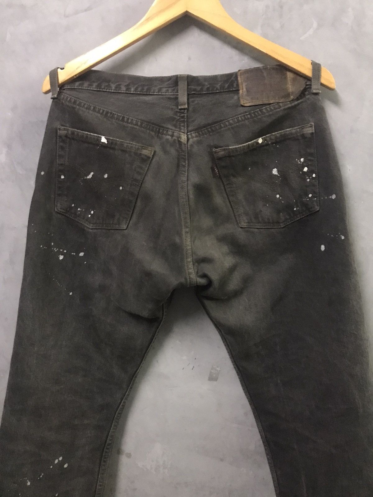 Levi's × Levi's Made & Crafted × Levi's Vintage Clothing Vintage Levis 501 Super Black Splattered Paint Size US 29 - 10 Thumbnail