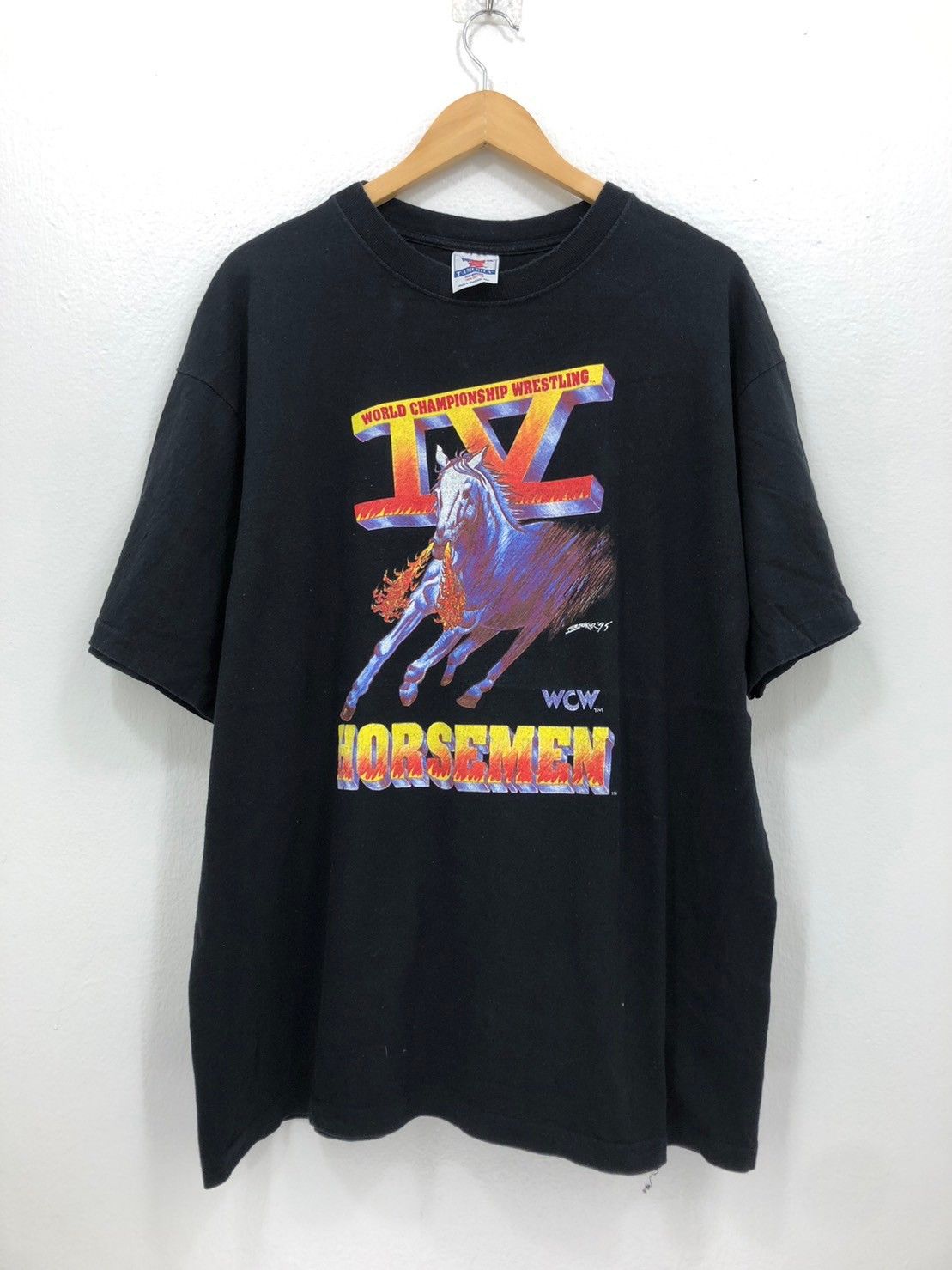 Vintage × WCW/nWo × WWE Vintage 90's Horsemen World Championship Wrestling wts01 Size US XL / EU 56 / 4 - 3 Thumbnail