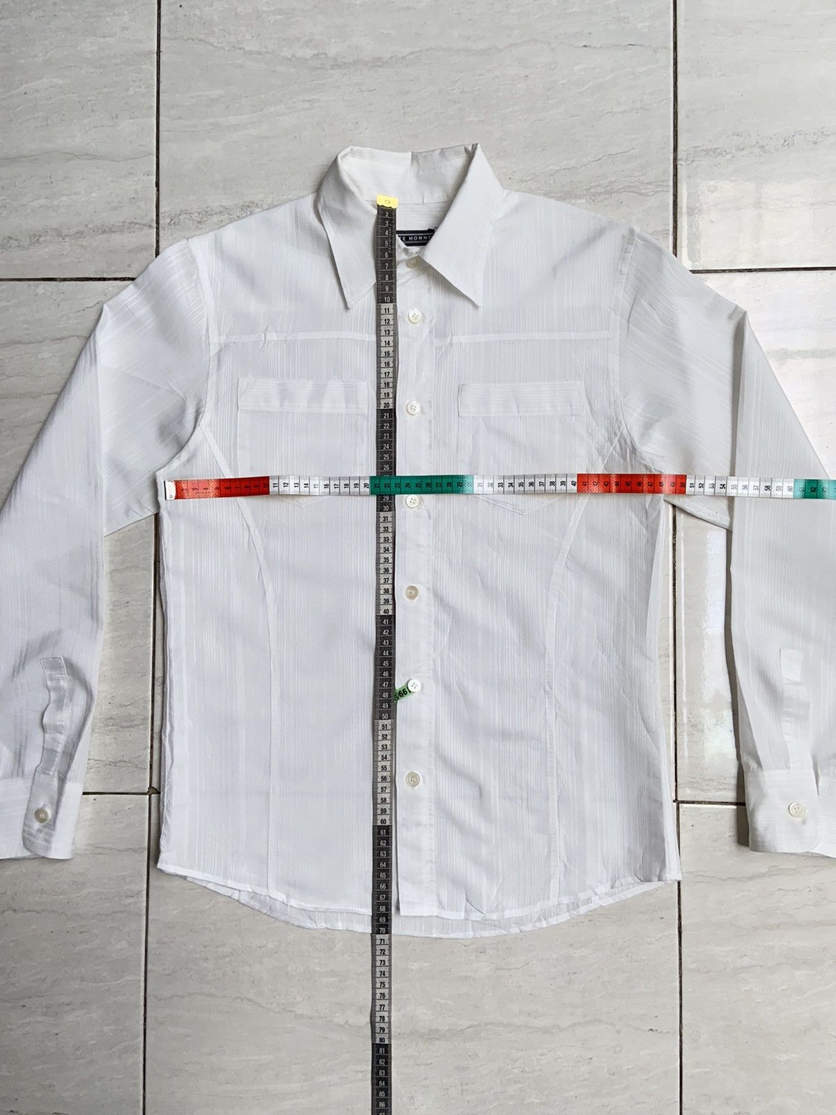 Issey Miyake × Japanese Brand × Tete Homme TETE HOMME White Striped Shirt Size US XS / EU 42 / 0 - 2 Thumbnail