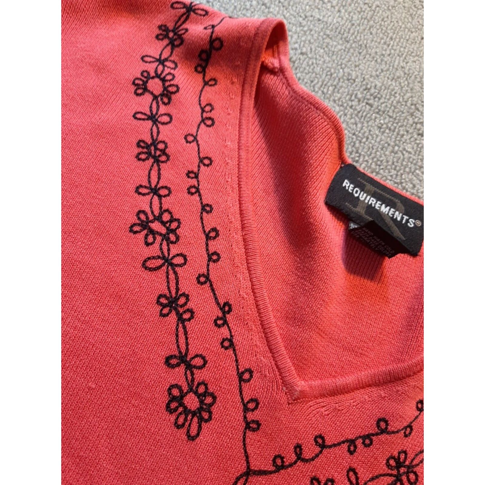 Pinko Requirements Womens Sweater Large L Pink 75% Silk Size S / US 4 / IT 40 - 2 Thumbnail
