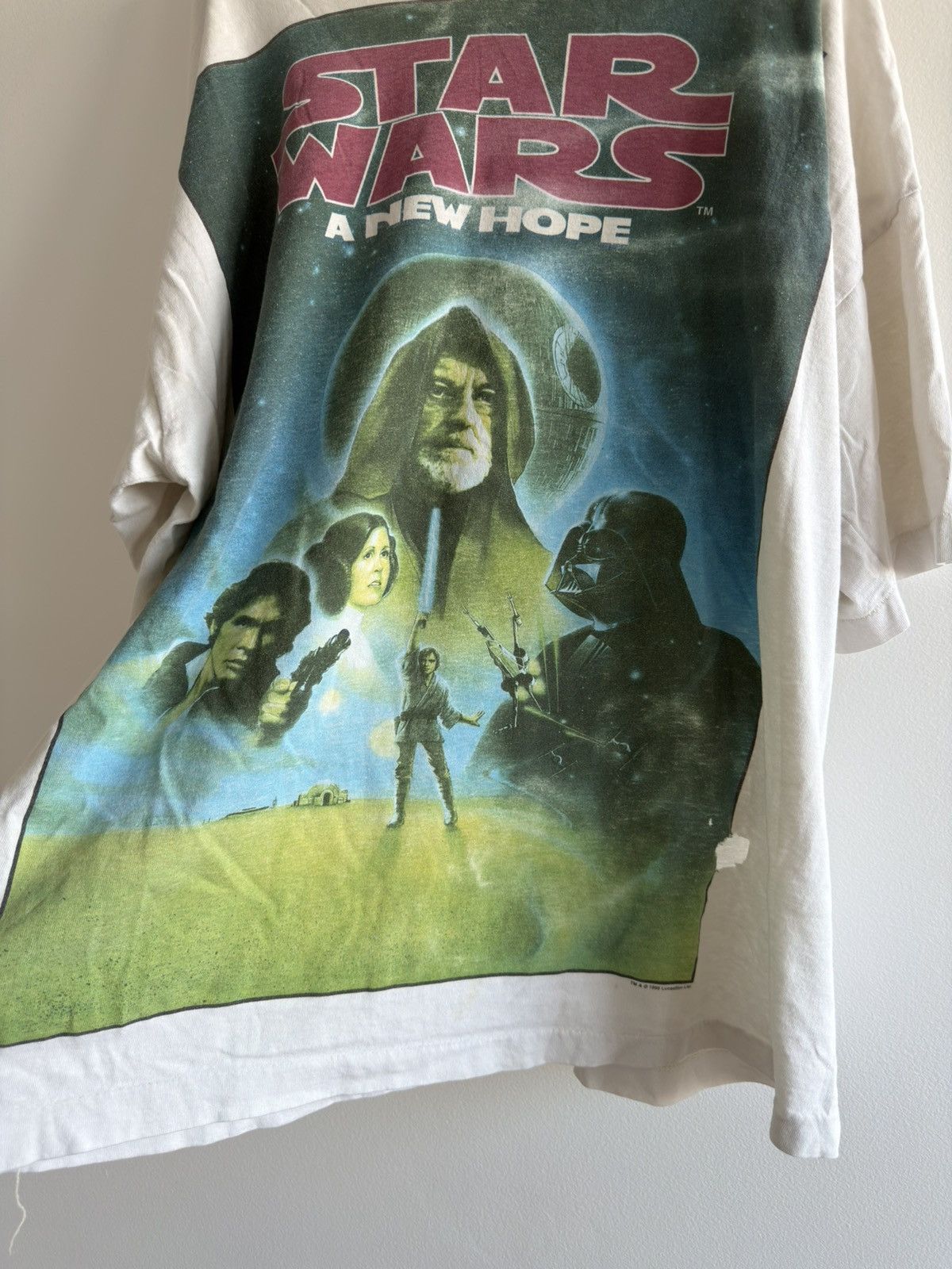 Star Wars *RARE* 1995 STAR WARS A NEW HOPE SKYWALKER VINTAGE JEDI TEE Size US XL / EU 56 / 4 - 3 Thumbnail