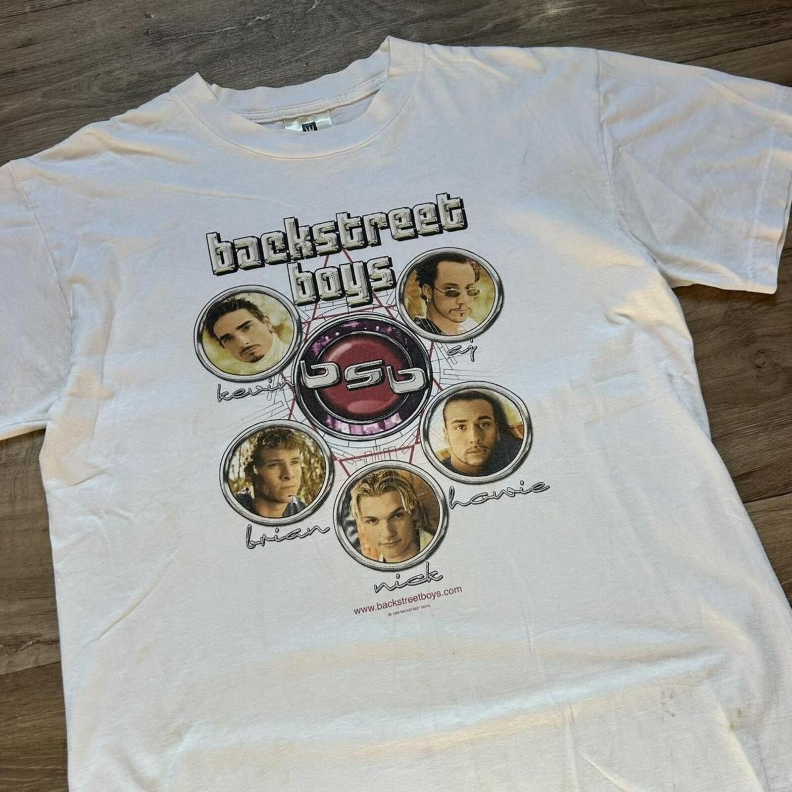 Other Vintage Backstreet Boys white band tour t shirt Size L Size US L / EU 52-54 / 3 - 2 Thumbnail