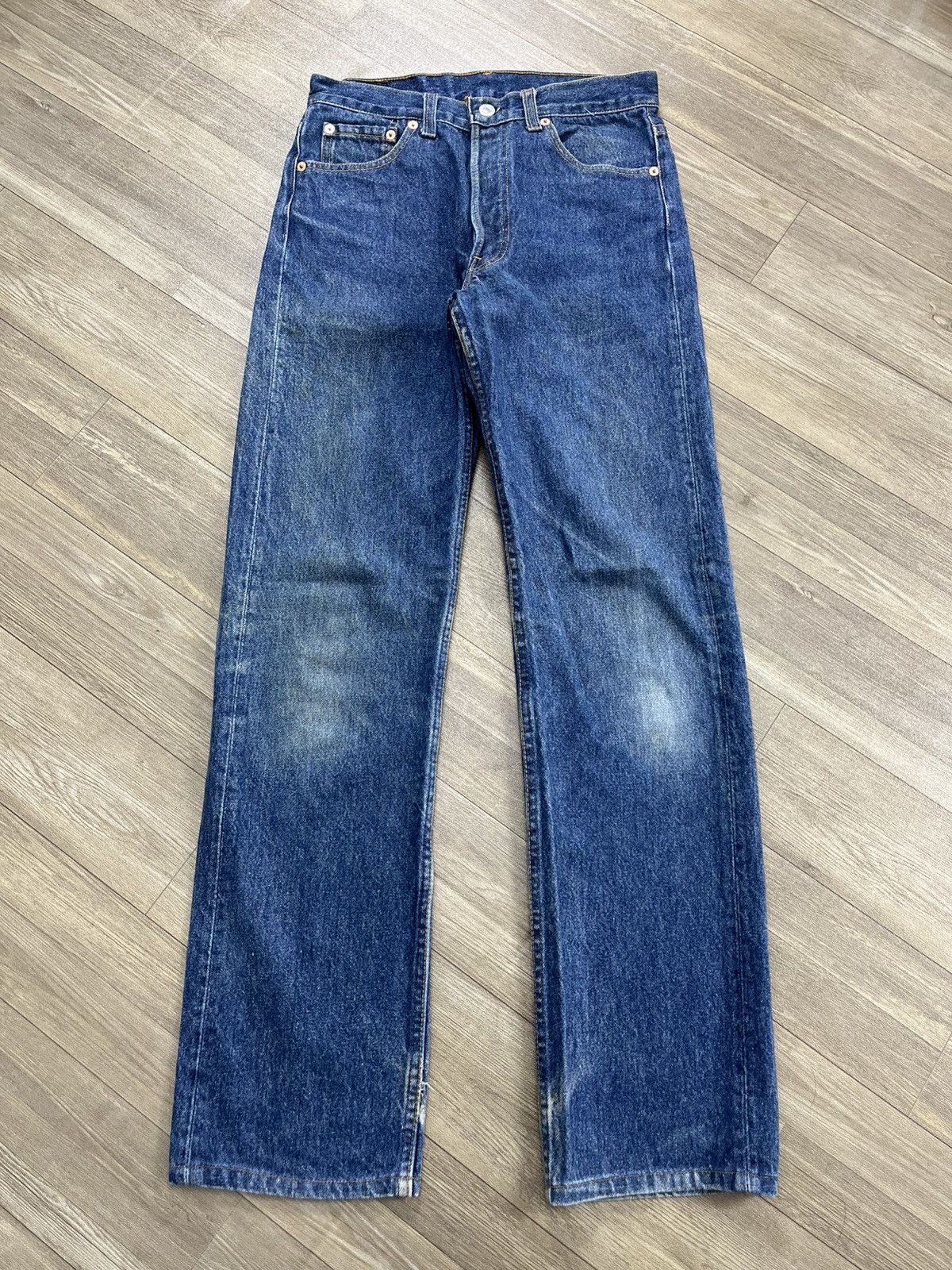 Levi's Vintage Clothing 🇺🇸1990s Vintage Levis 501XX LVC 30x36 Straight Leg Blue Jeans Size US 30 / EU 46 - 1 Thumbnail