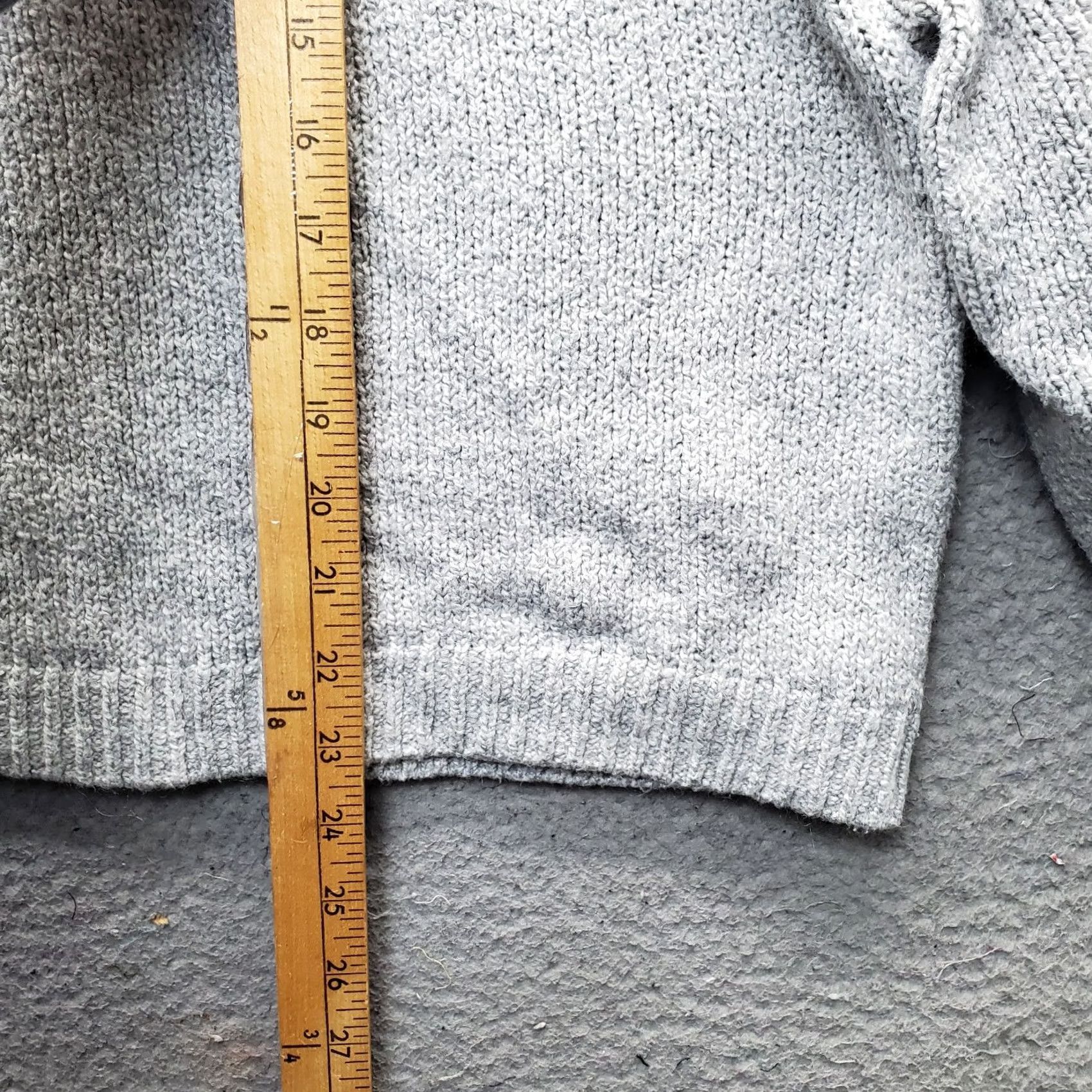 Old Navy Old Navy Sweater Womens Large Gray Tight Knit Mock Neck Long Sleeve Pullover Size L / US 10 / IT 46 - 3 Thumbnail