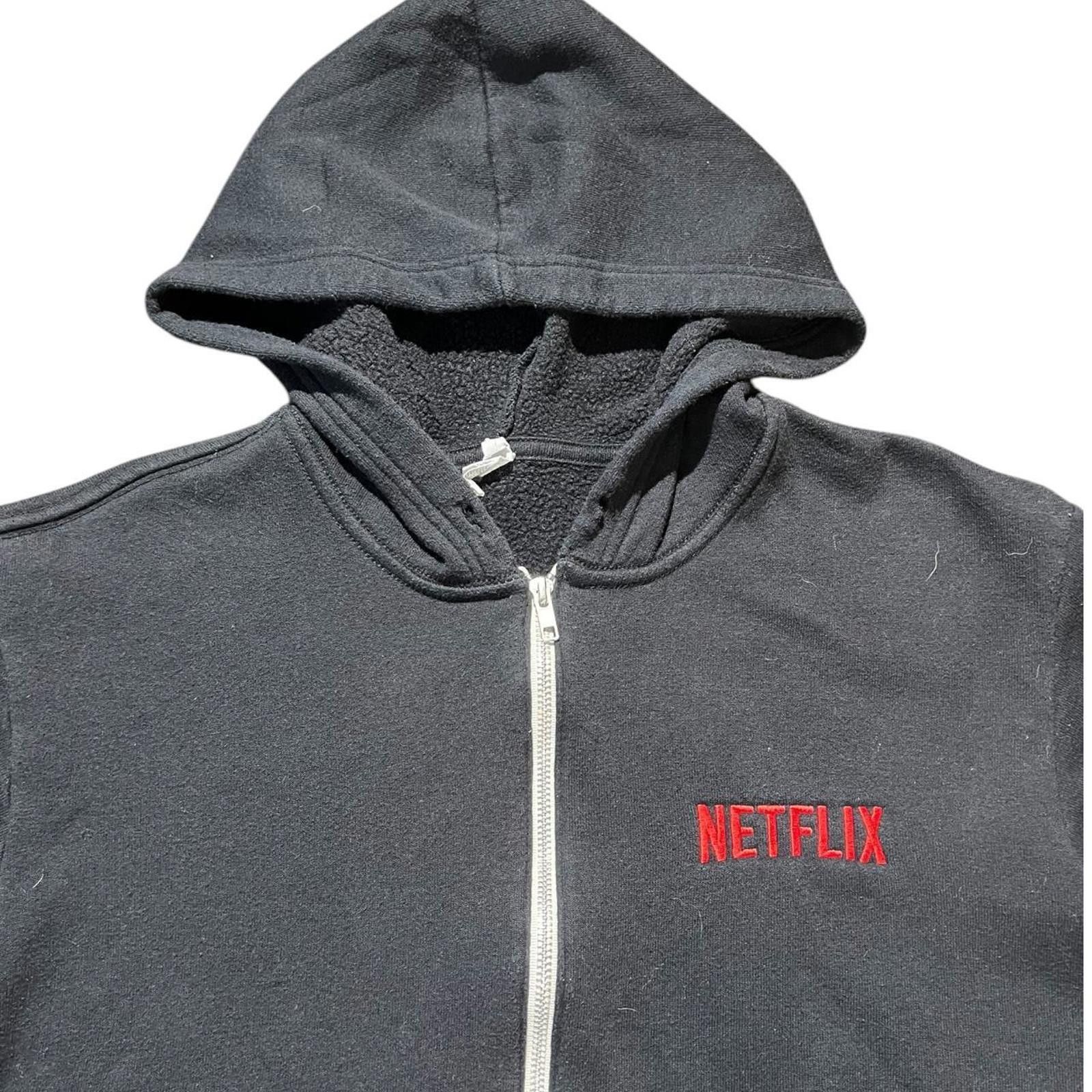 Other Netflix Promo Y2k Black Hoodie Size US XL / EU 56 / 4 - 4 Thumbnail