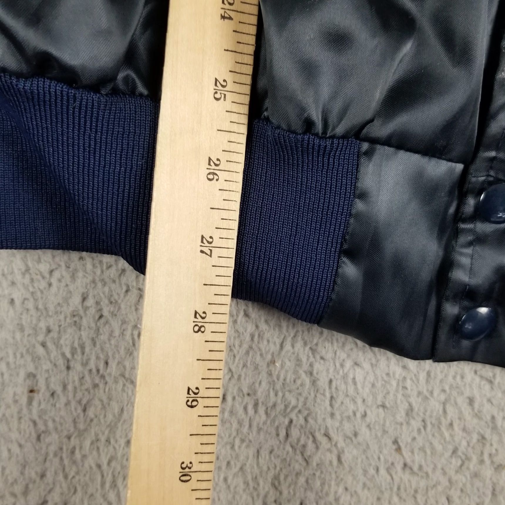 Vintage Vintage Bomber Jacket Tri-County Satin XL Blue Men Coat Illinois Size US XL / EU 56 / 4 - 6 Thumbnail