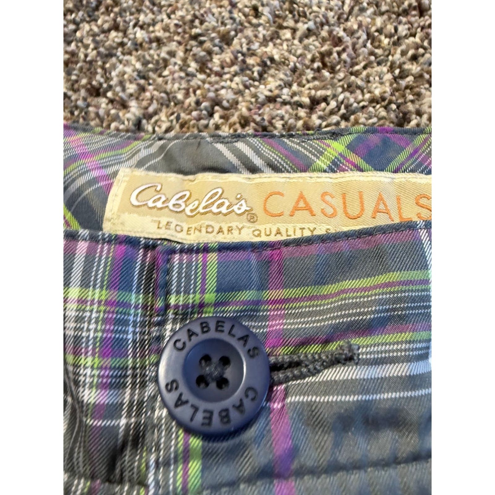 Vintage Cabelas Casual Women's Shorts Size 8 Plaid Polyester Hiking Lightweight Cargo Size 30" / US 8 / IT 44 - 8 Thumbnail