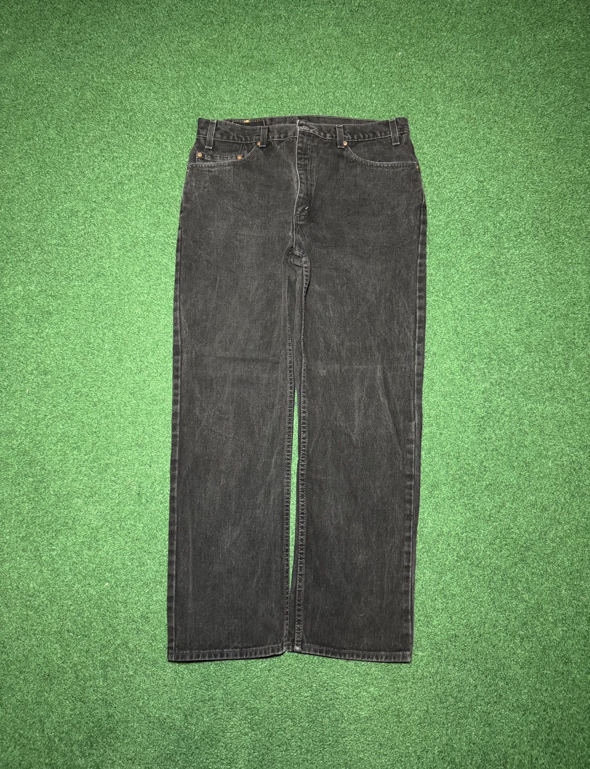 Levi's Vintage Clothing Vintage Levi’s 505 Straight Leg 37x30 Black Denim Jeans Size US 37 - 3 Thumbnail