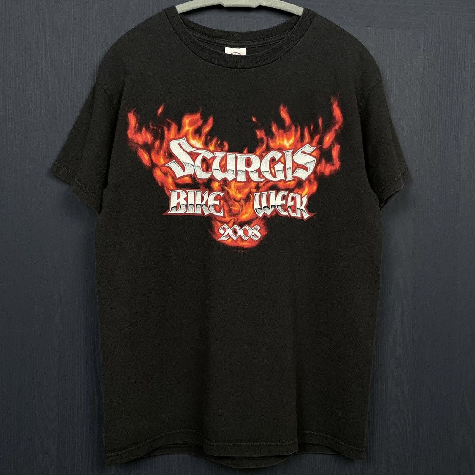 Harley Davidson × Japanese Brand × Vintage 🇺🇸2008 STURGIS BIKE RALLY Eagle T Size US M / EU 48-50 / 2 - 3 Thumbnail