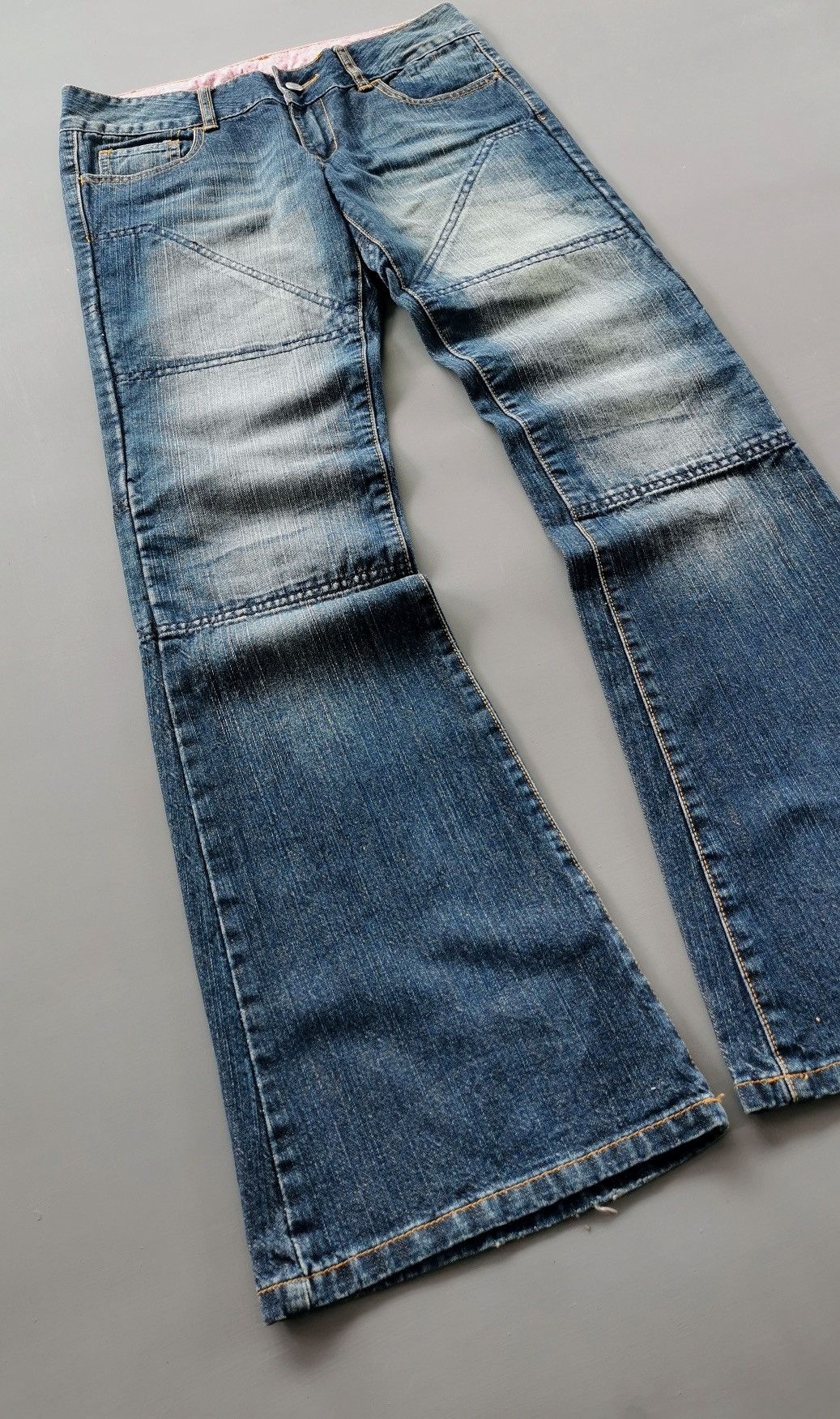 Vintage Bootcut Flared Hornee Kevlar Motorcycle Jeans Size US 31 - 2 Thumbnail