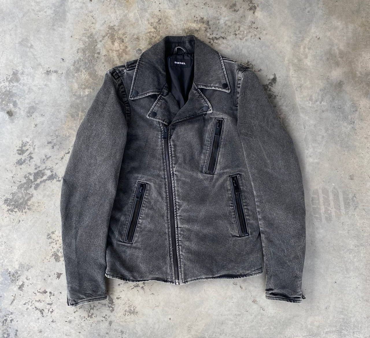 Diesel DIESEL BIKER JACKET FADED BLACK MEDIUM Size US M / EU 48-50 / 2 - 5 Thumbnail