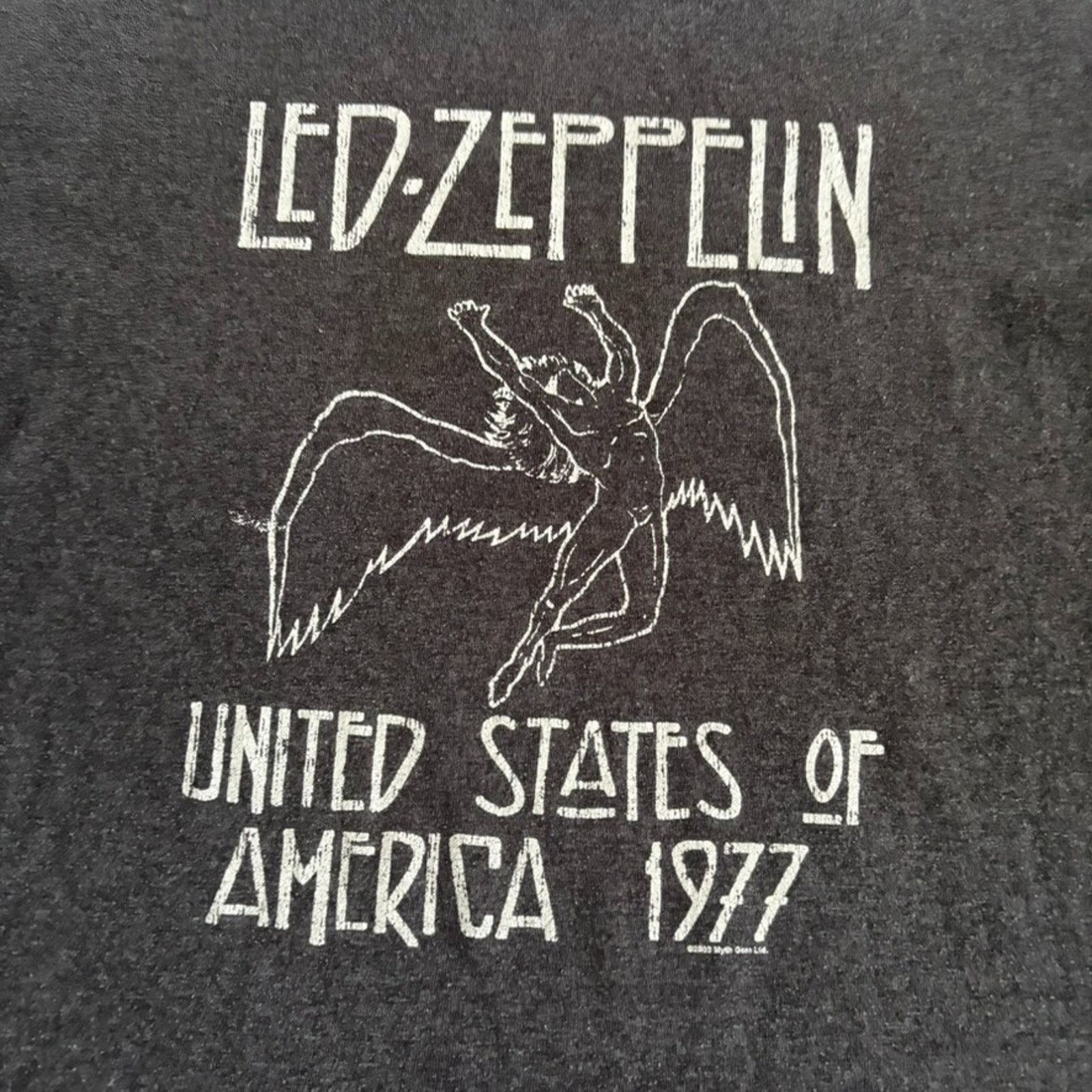 Band Tees × Vintage Vintage 2003 Led Zeppelin Band T-Shirt Men's Size M Gray Y2K Size US M / EU 48-50 / 2 - 2 Thumbnail
