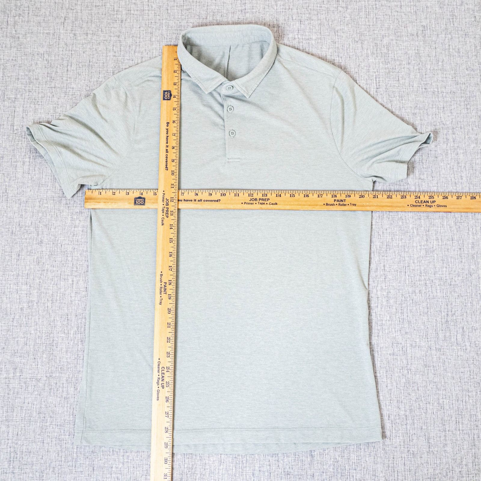 Lululemon Lululemon Evolution Short Sleeve Polo Mint heater Medium Size US M / EU 48-50 / 2 - 5 Thumbnail