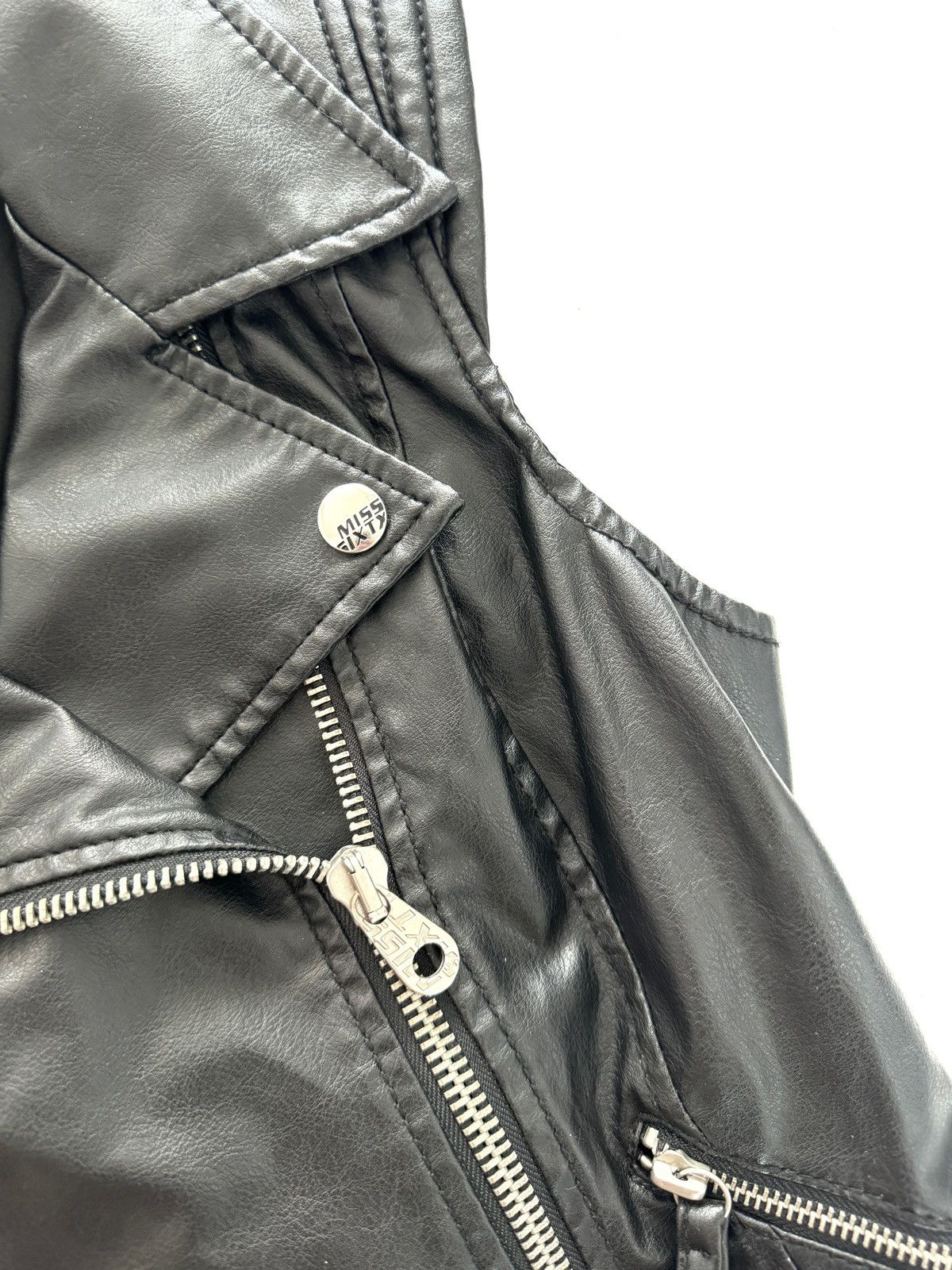 Miss Sixty Miss Sixty Leather Vest Jacket Size M / US 6-8 / IT 42-44 - 5 Thumbnail