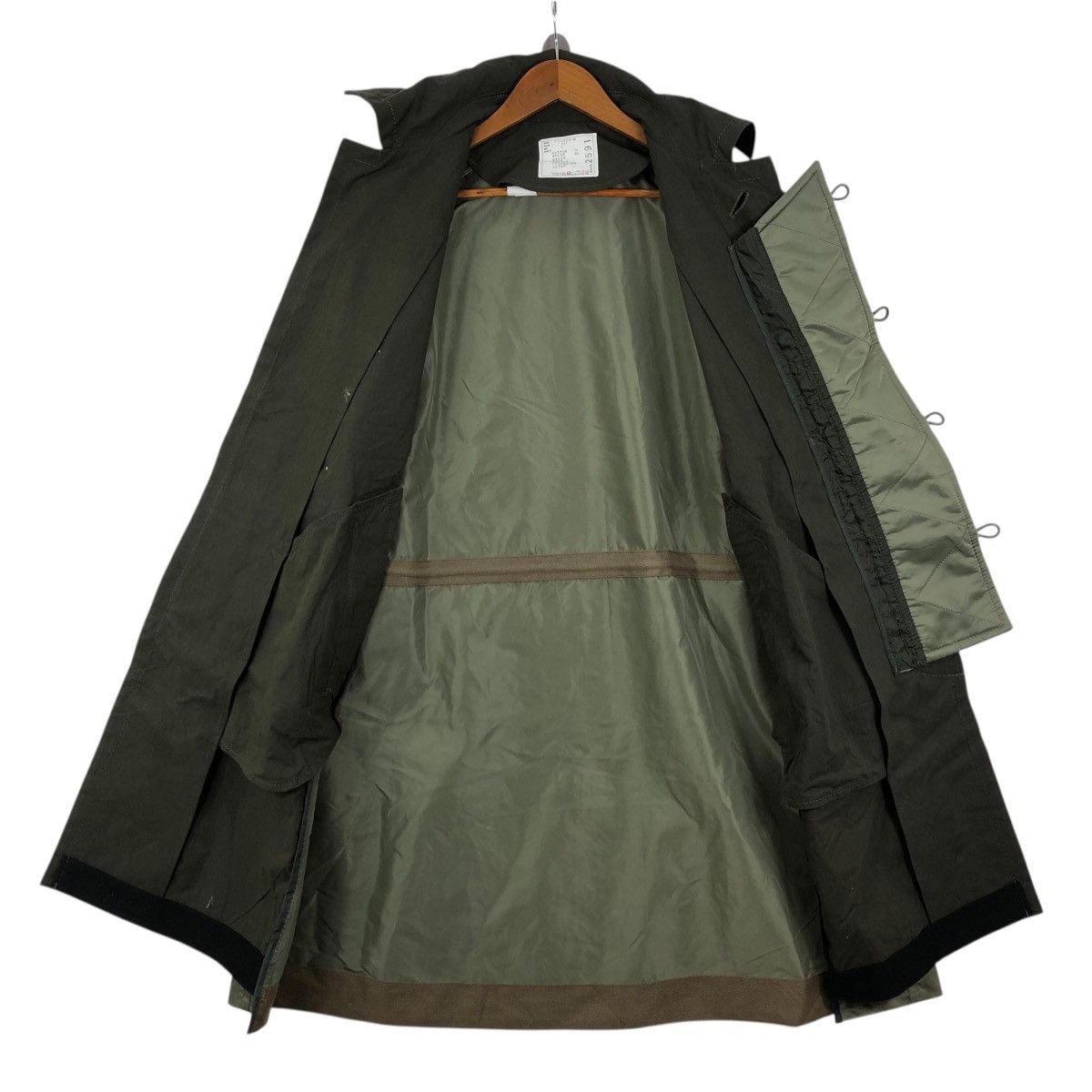 Sacai Sacai AW21 MA-1 Hybrid Trench Coat Khaki Green Size US L / EU 52-54 / 3 - 5 Thumbnail