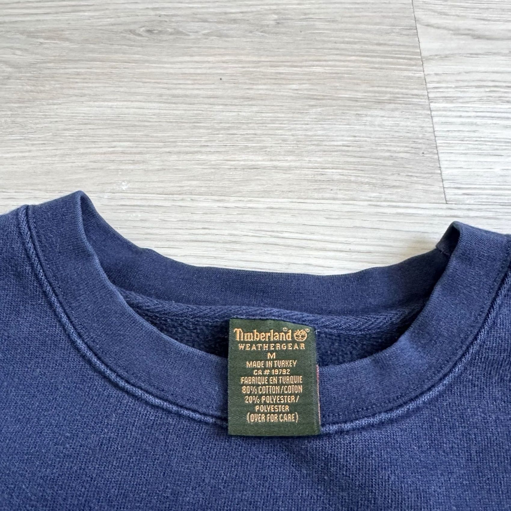 Timberland VINTAGE Timberland Mens Sweatshirt Navy Crewneck 90's Weathergear Size M Blue Pullover Mens Size US M / EU 48-50 / 2 - 4 Thumbnail