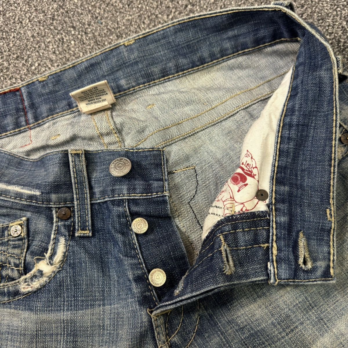 True Religion Destroyed True Religion Long Jean Hysteric Glamour Style LGB Size US 29 - 12 Thumbnail