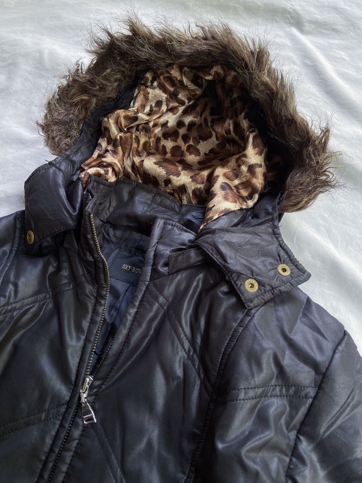 Beauty Beast SKY BOMBER BLACK FAUX FUR JACKET Size US S / EU 44-46 / 1 - 4 Thumbnail