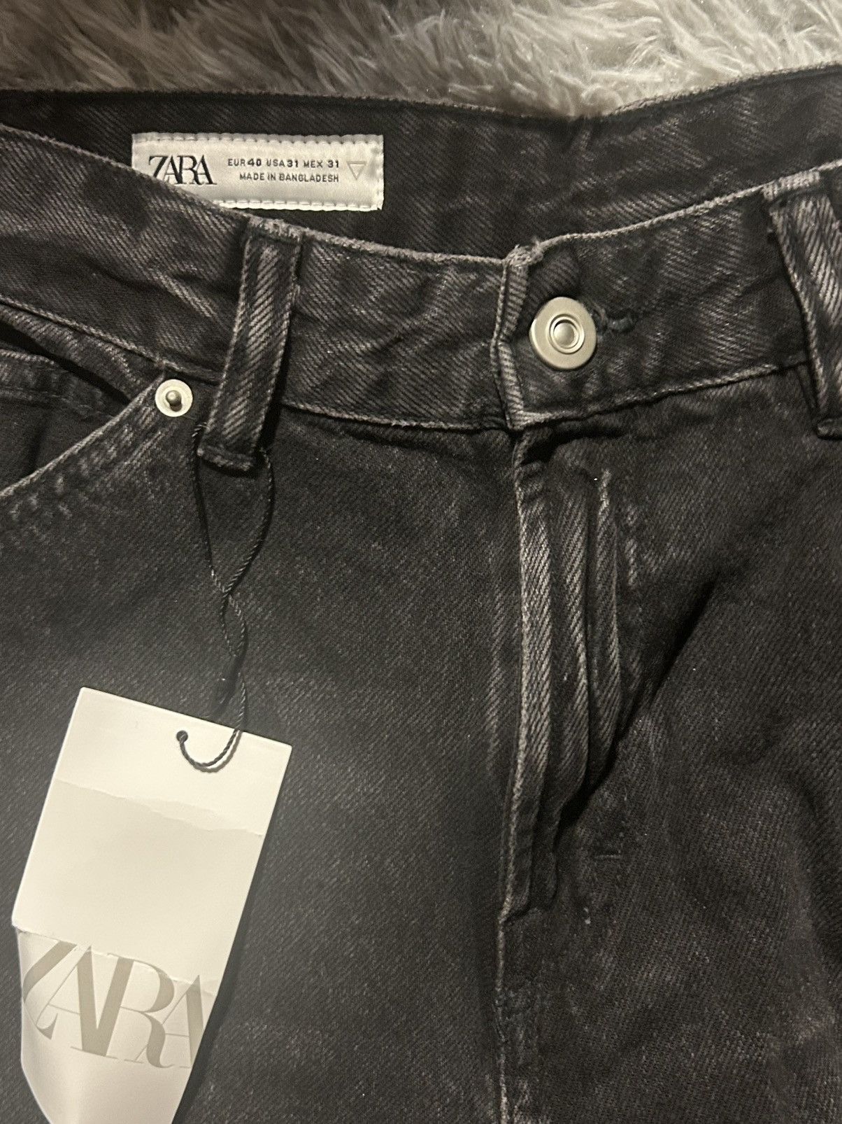 Zara Zara cargo denim pocket pants 31 Size US 31 - 2 Thumbnail