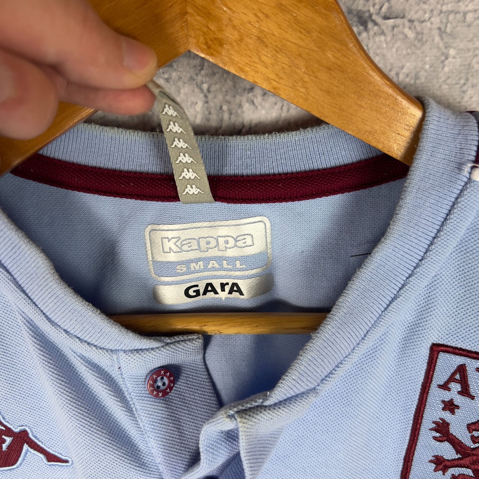 Kappa Kappa Aston Villa Polo Jersey Men's Size S Blue Cotton ` Size US S / EU 44-46 / 1 - 4 Thumbnail