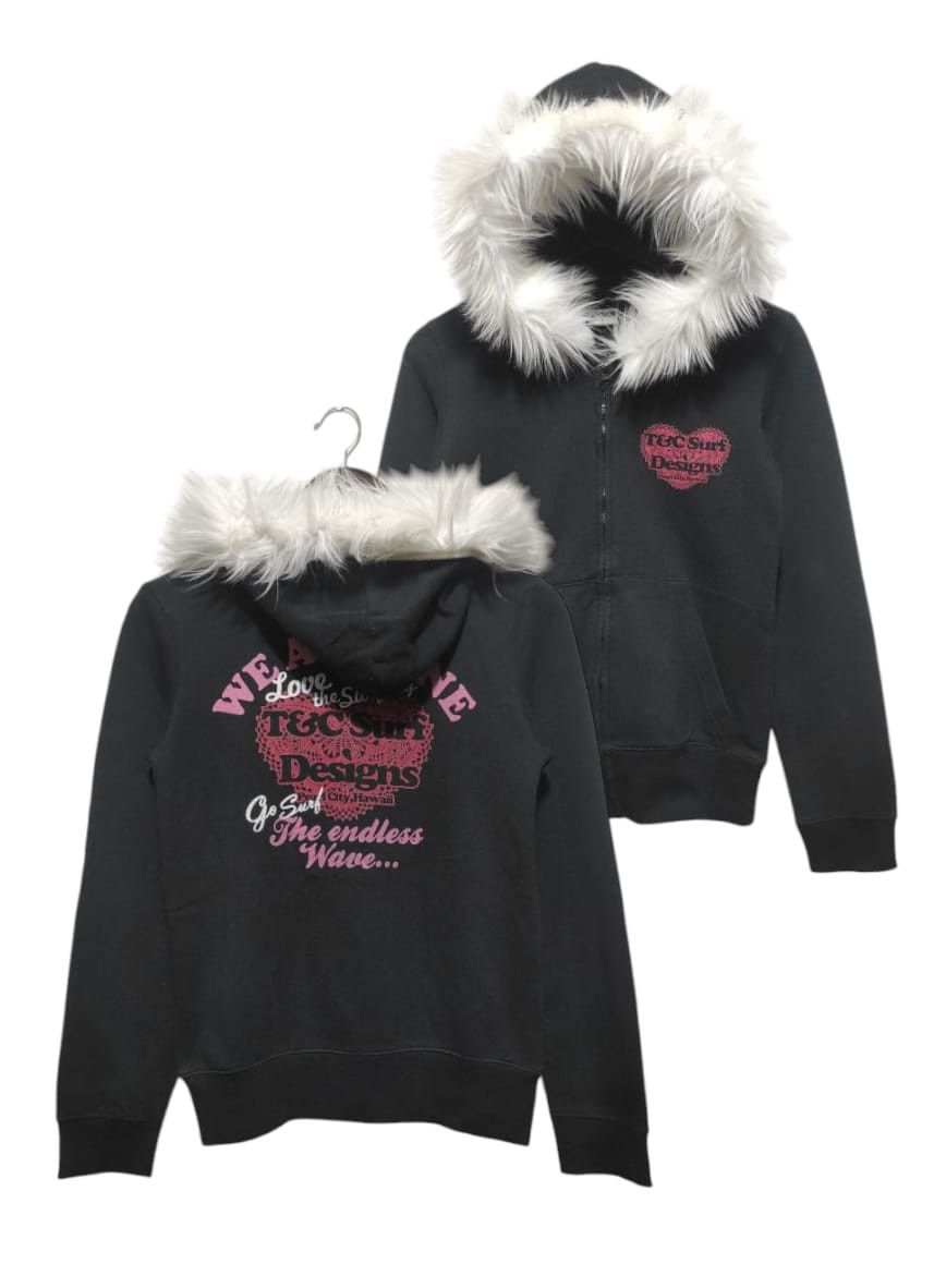 Hysteric Glamour T&C Surf Zip Fur Hoodie if6was9 LGB style Size S / US 4 / IT 40 - 1 Thumbnail