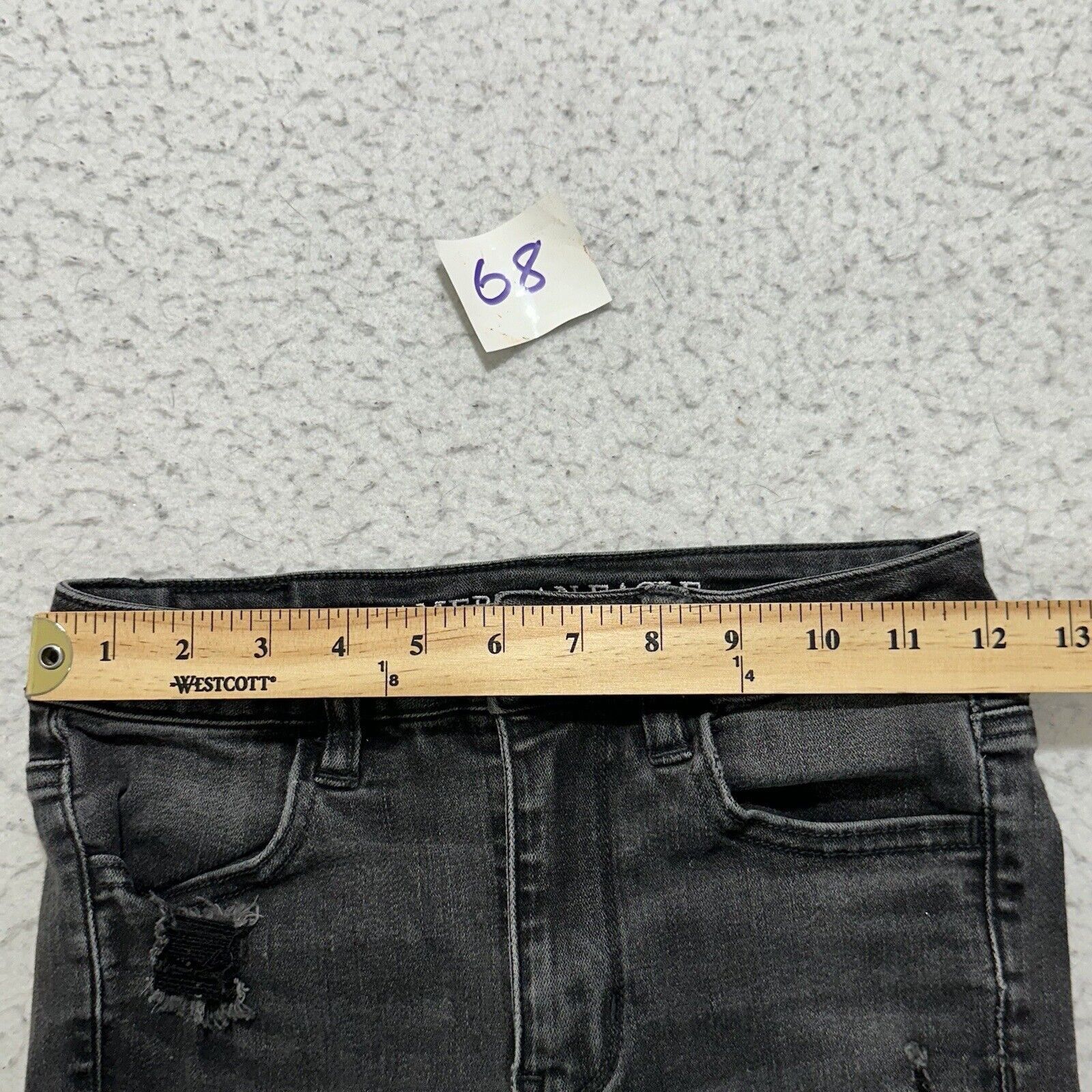 American Eagle Outfitters American Eagle 2 Regular Super Stretch HiRise Jegging Ripped Size 26" / US 2 / IT 38 - 9 Thumbnail