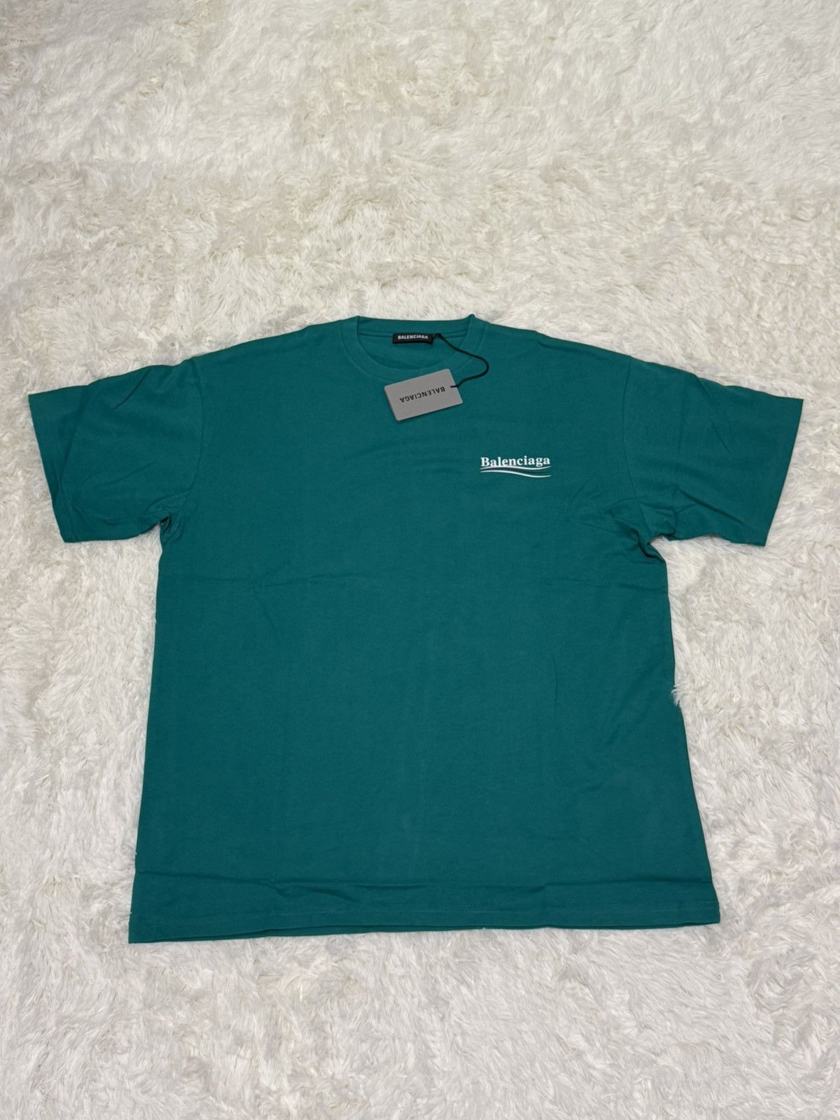 Balenciaga Balenciaga deep gree t shirt Size US L / EU 52-54 / 3 - 2 Thumbnail