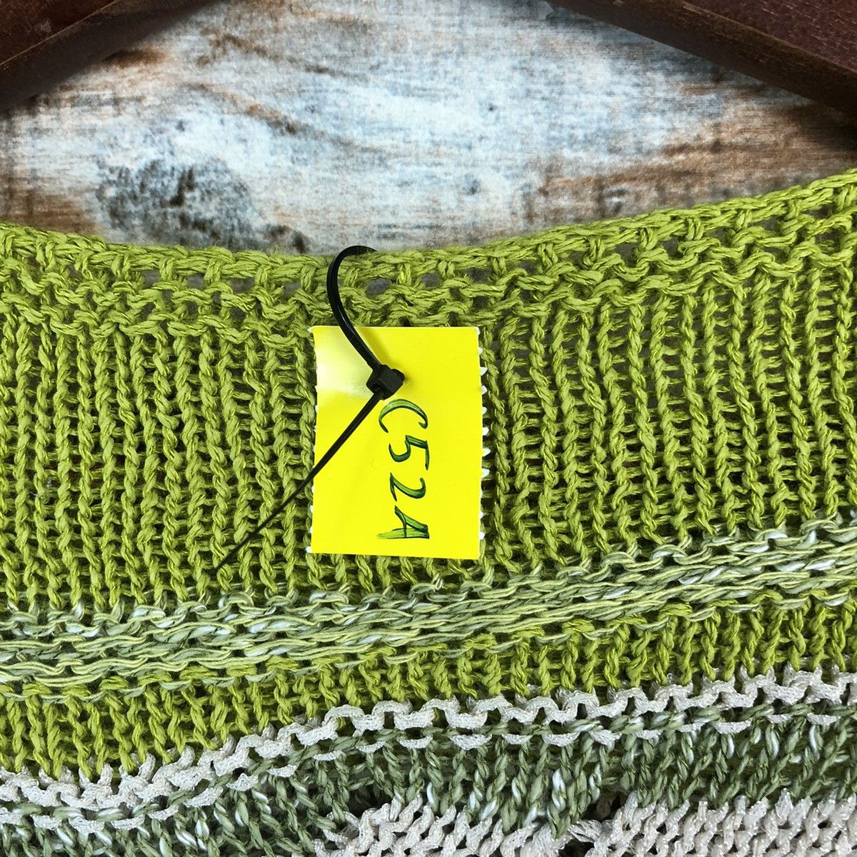 Homespun Knitwear × Japanese Brand DL Japan Art style vintage Green Knitwear #C524 Size S / US 4 / IT 40 - 11 Thumbnail