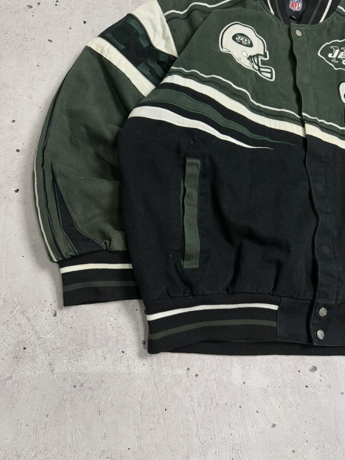 NFL Vintage New York Jets NFL Bomber Jacket 90s Size US XXL / EU 58 / 5 - 6 Thumbnail