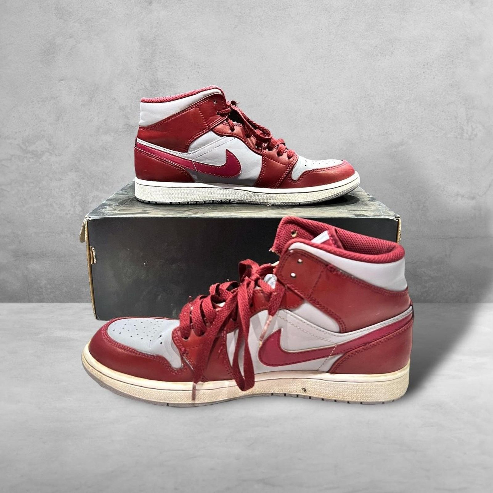 Nike Nike Air Jordan 1 Mid ‘Cherrywood Red’ Basketball Sneakers Size US 9.5 / EU 42-43 - 3 Thumbnail