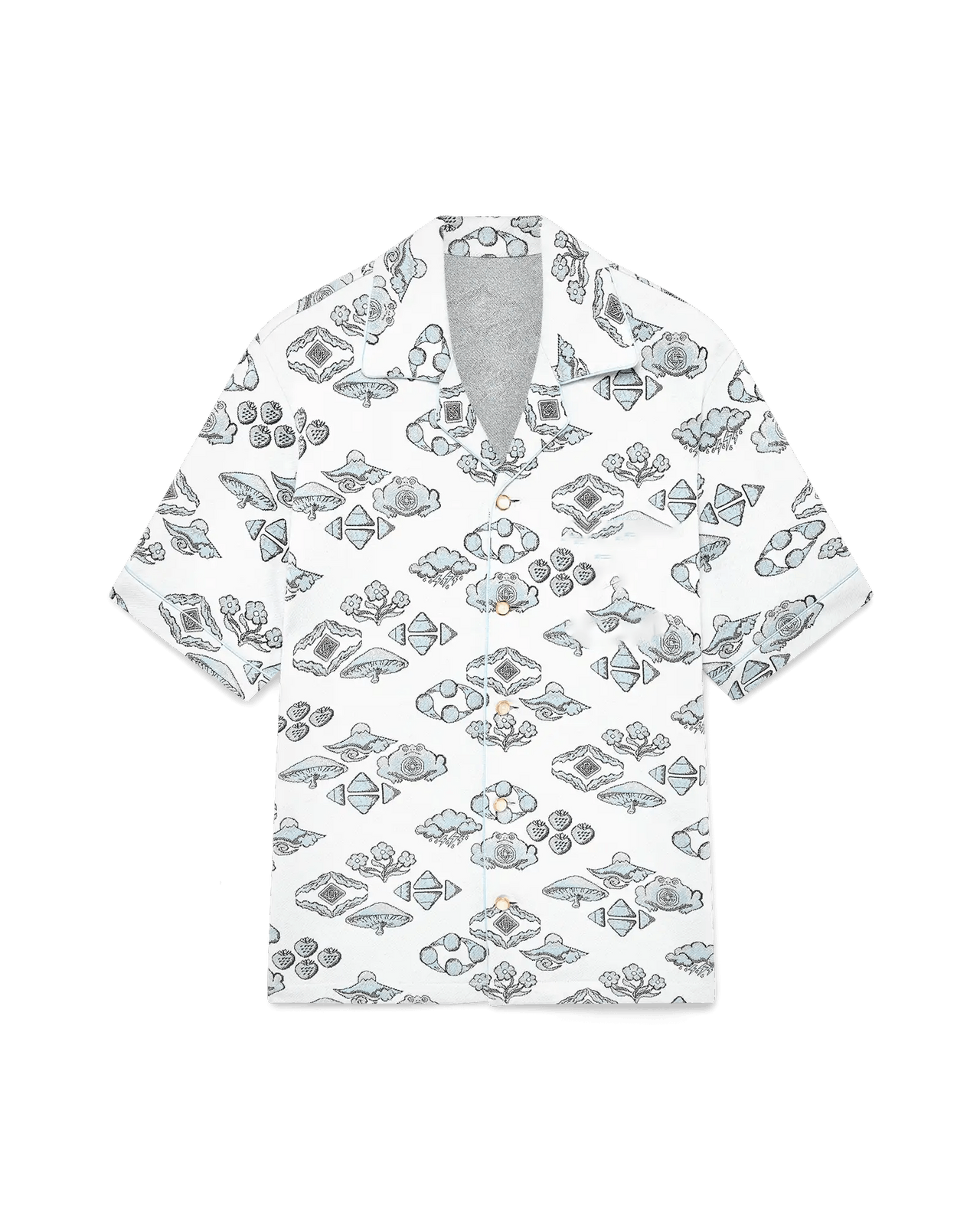 Other Jacquard Motif Short Sleeve Shirt Size US L / EU 52-54 / 3 - 2 Thumbnail
