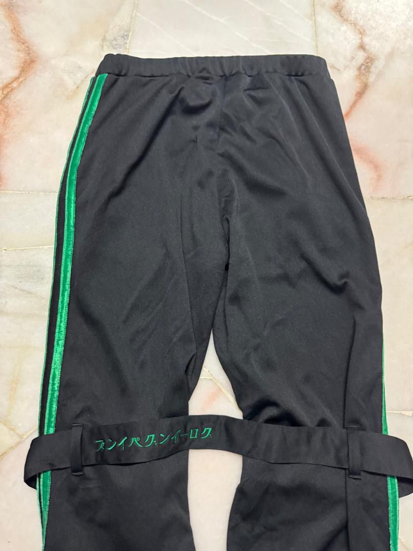 Needles RARE 90s GROWING PAINS STRAP FLARE TRACK PANTS MADE IN JAPAN Size US 29 - 12 Thumbnail