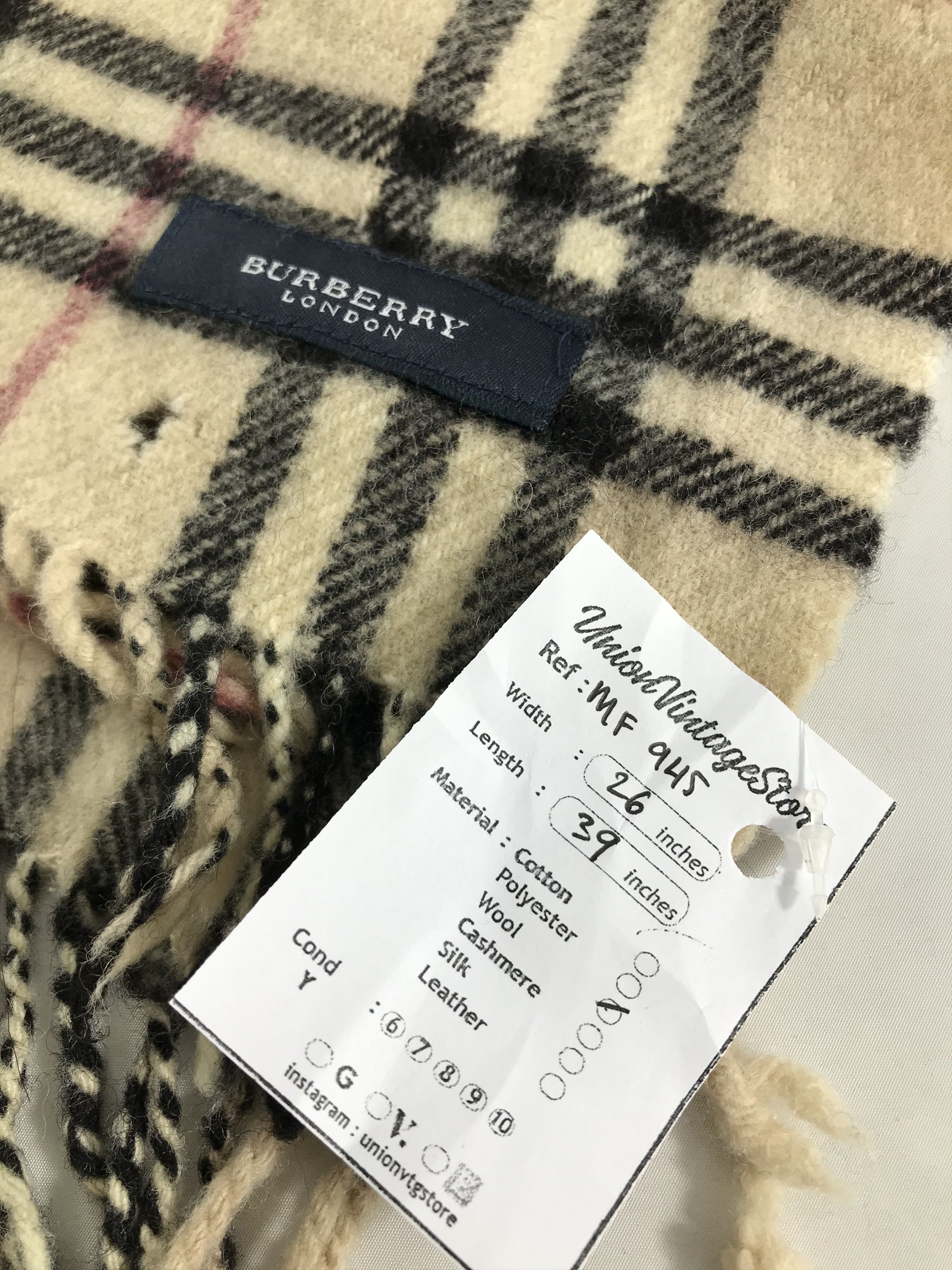 Burberry Vintage Burberry Scarf/Muffler/Neckwear MF945 Size ONE SIZE - 9 Thumbnail