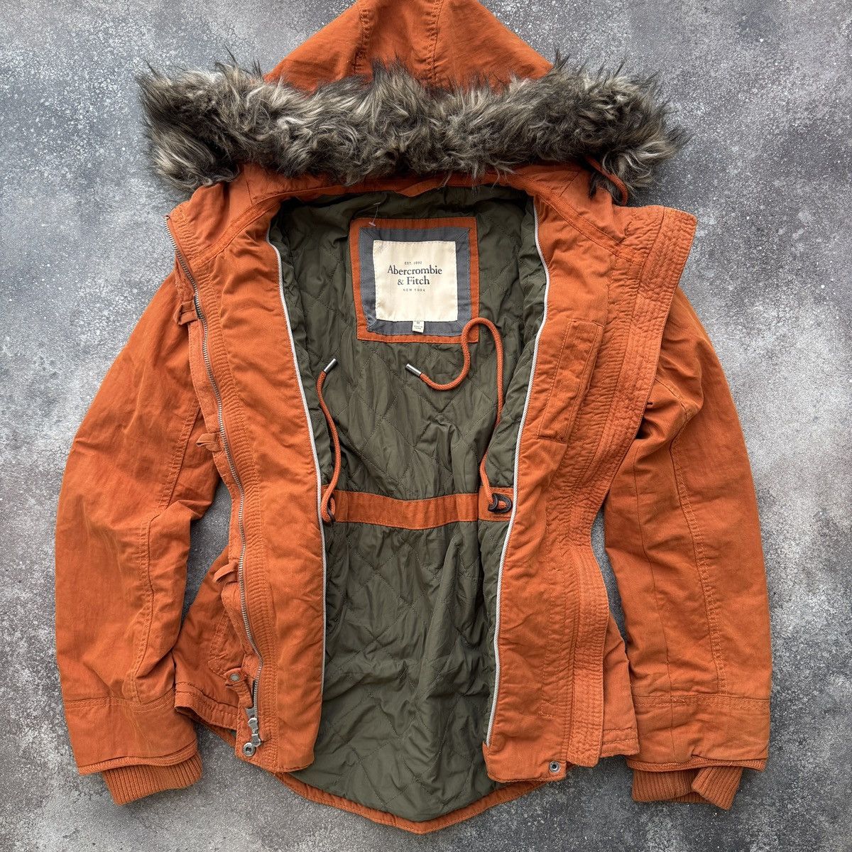 Abercrombie & Fitch Abercrombie & Fitch Vintage Y2K Rare Faux Fur Jacket Size M / US 6-8 / IT 42-44 - 10 Thumbnail