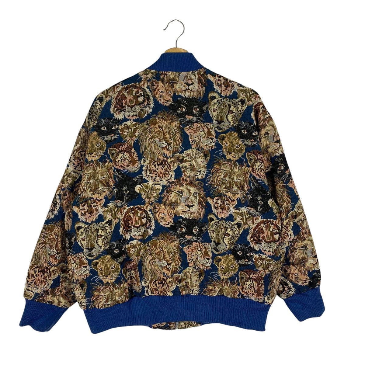 Japanese Brand Vintage Goblan Panther Lion Full Print Bomber Jacket Size US L / EU 52-54 / 3 - 13 Thumbnail