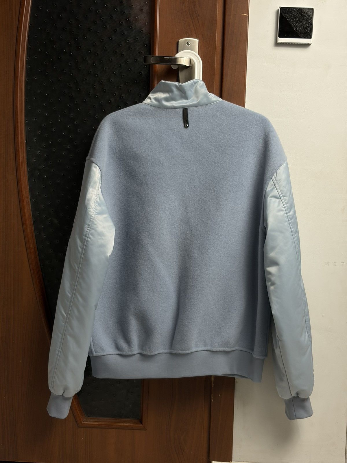 Mackage Mackage Monreal Wool Cashmere Bomber Baby Blue Women’s Size S / US 4 / IT 40 - 4 Thumbnail