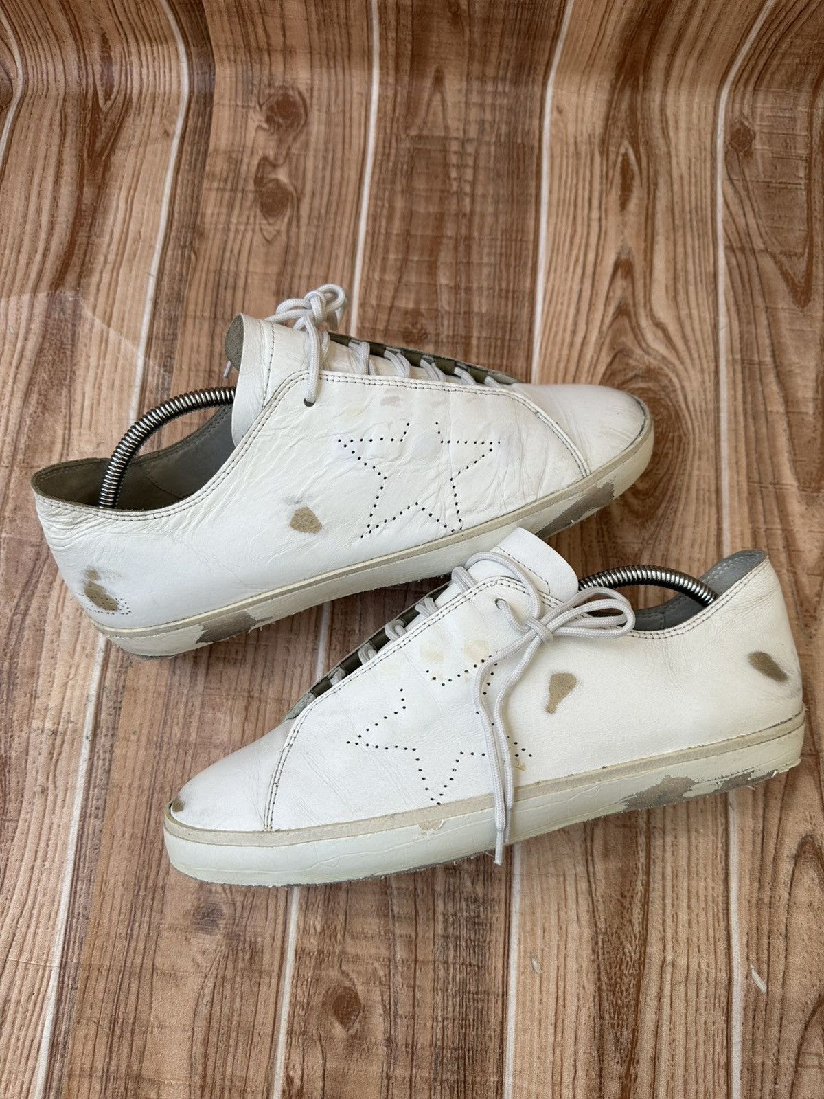 Golden Goose Golden Goose GGDB Superstar White Leather Lowtop Sneaks Size US 9 / EU 42 - 12 Thumbnail