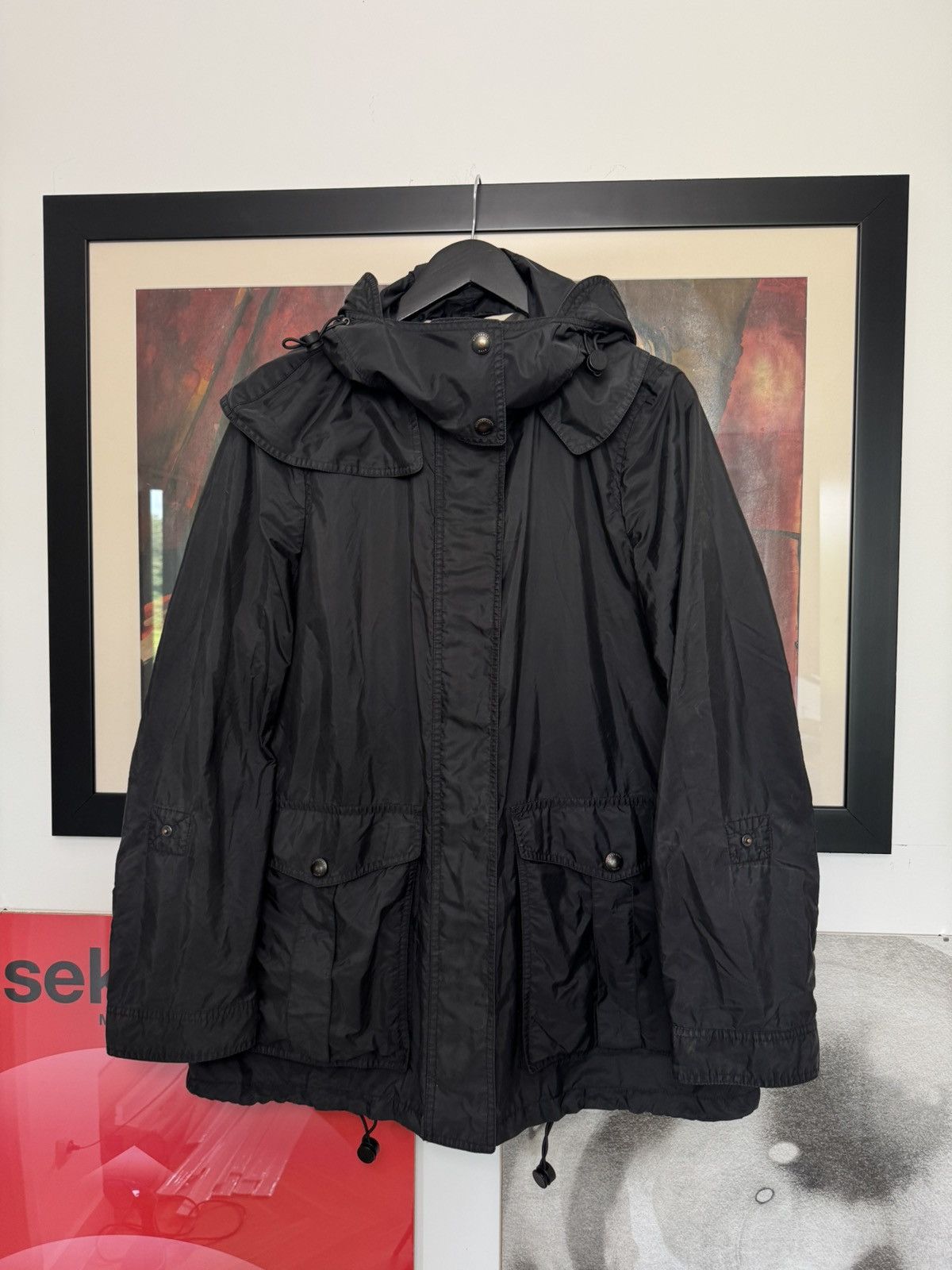 Burberry Brit Nylon Jacket Black Rare Casual Hype Novacheck