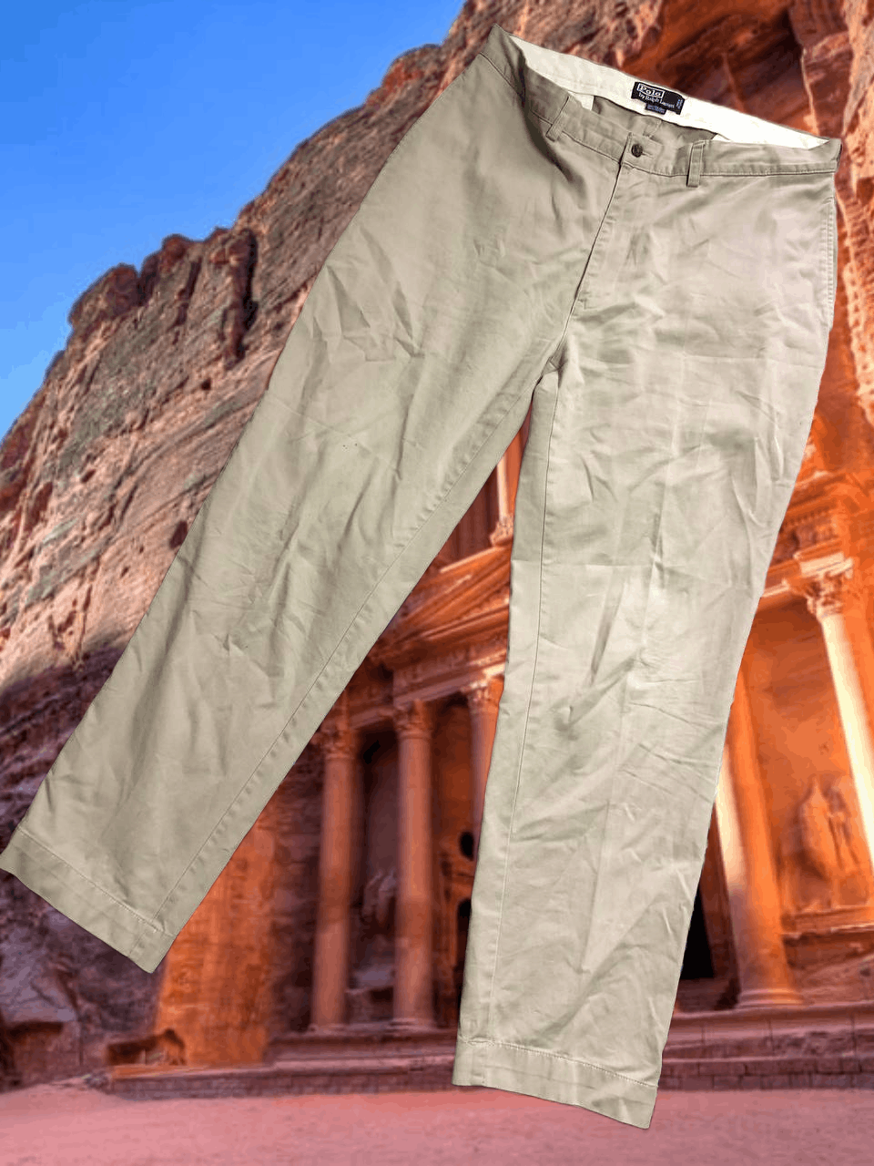 Polo Ralph Lauren beige jeans Polo Ralph Lauren vintage Y2K w38 Size US 38 / EU 54 - 1 Thumbnail