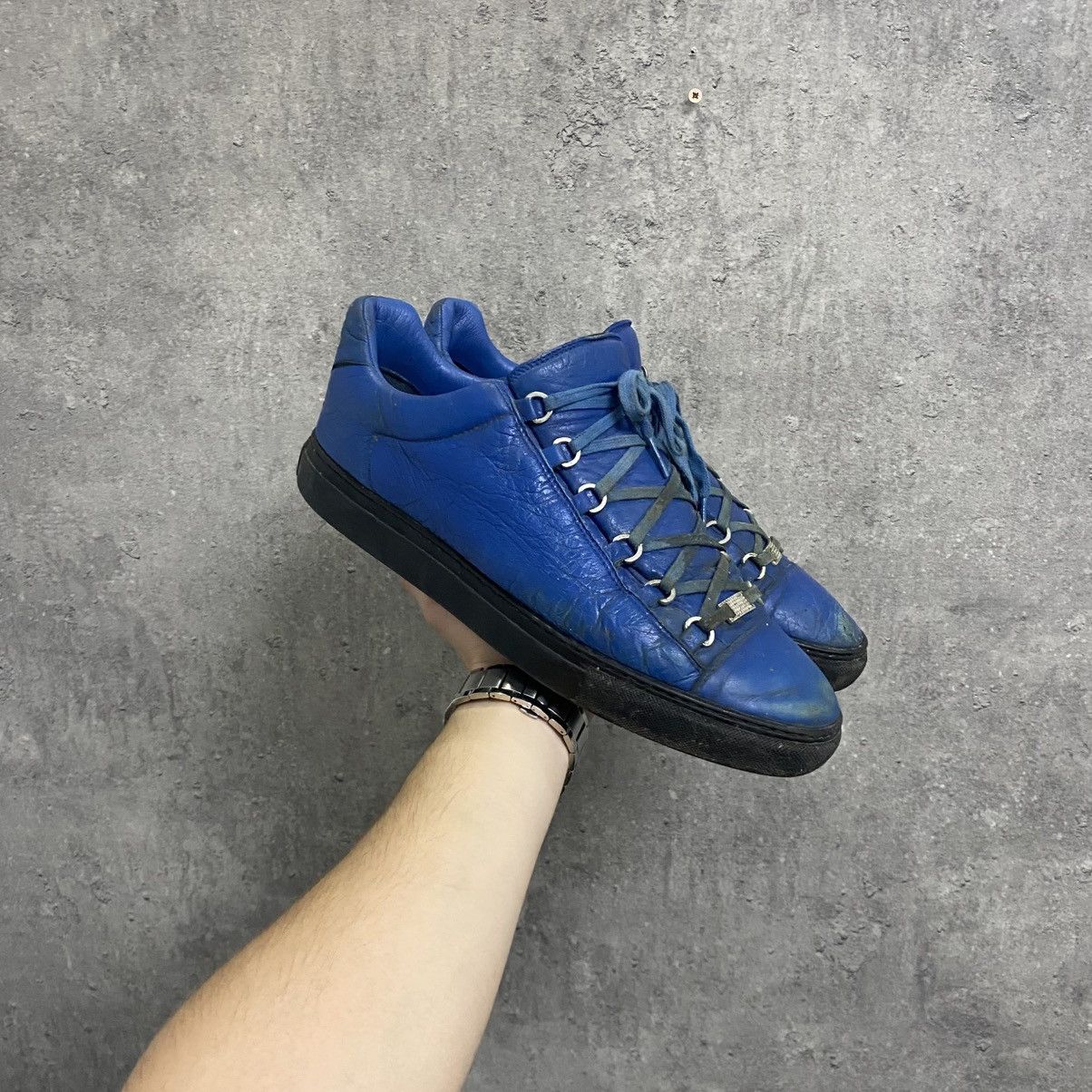BALENCIAGA Arena Low ネイビー スニーカー EU40 BALENCIAGA Arena Low ネイビー スニーカー EU40 - メルカリ