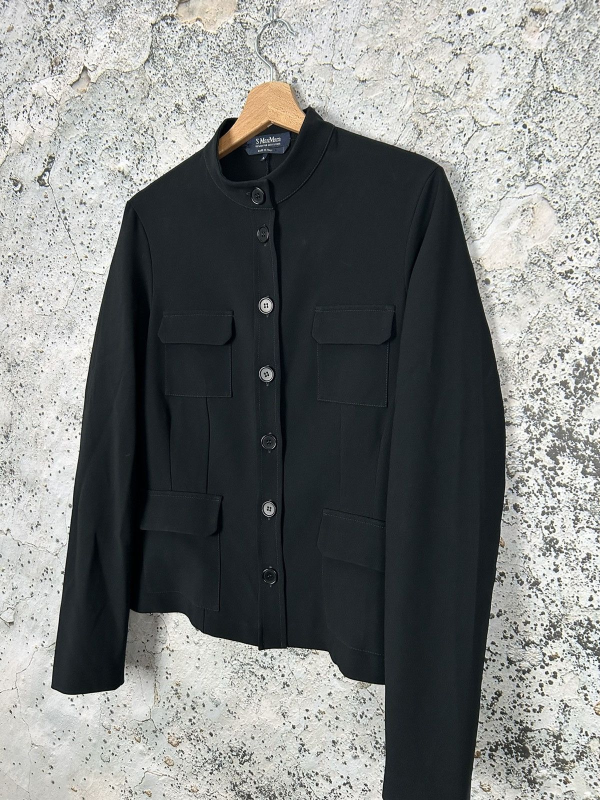 Other S Max Mara Avantgarde Black Light Jacket Blazer Designer Size L / US 10 / IT 46 - 2 Thumbnail
